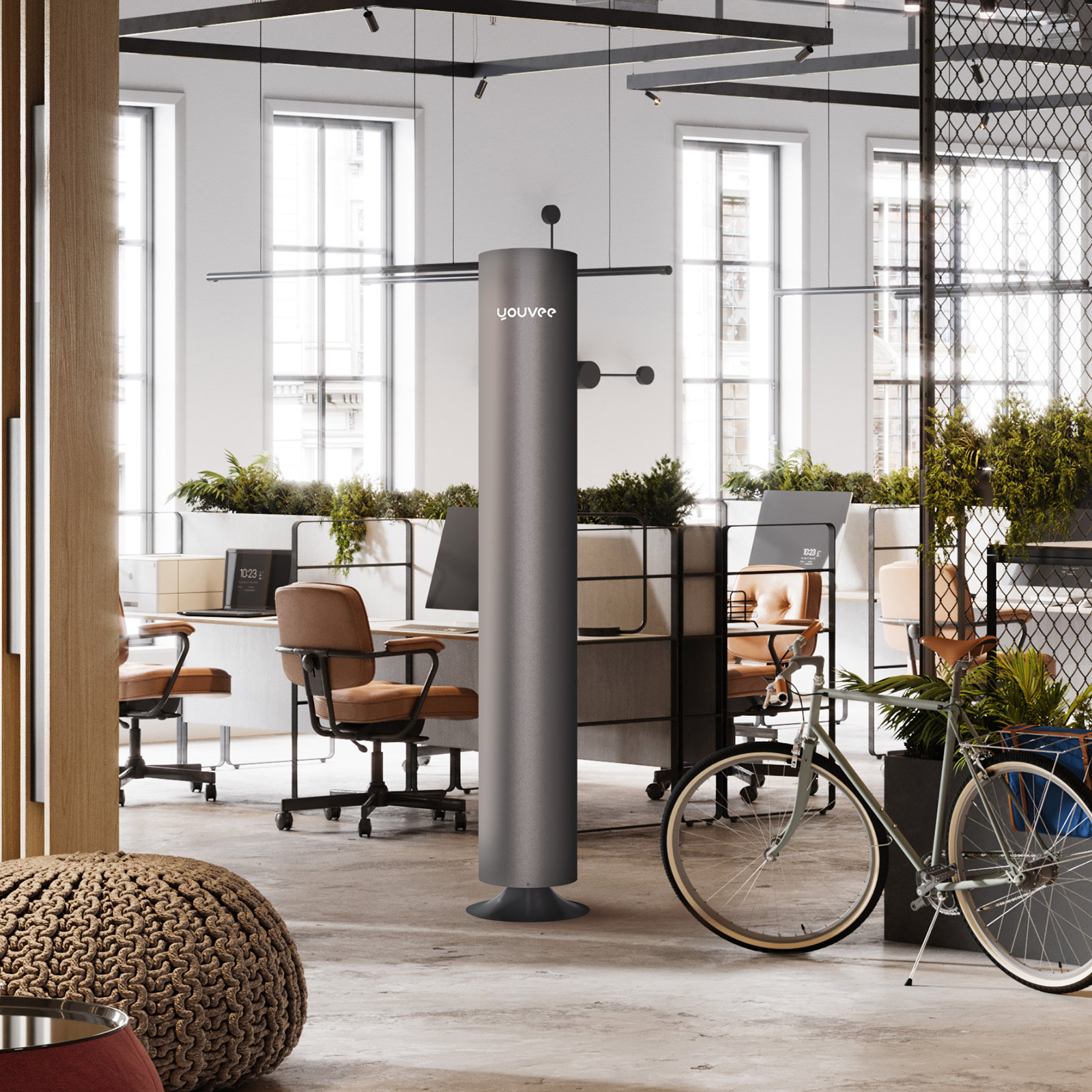 youvee UV-C-Luftreiniger mit CO2-Sensor