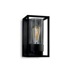 Cubic³ 3365 outdoor wall light, black/clear