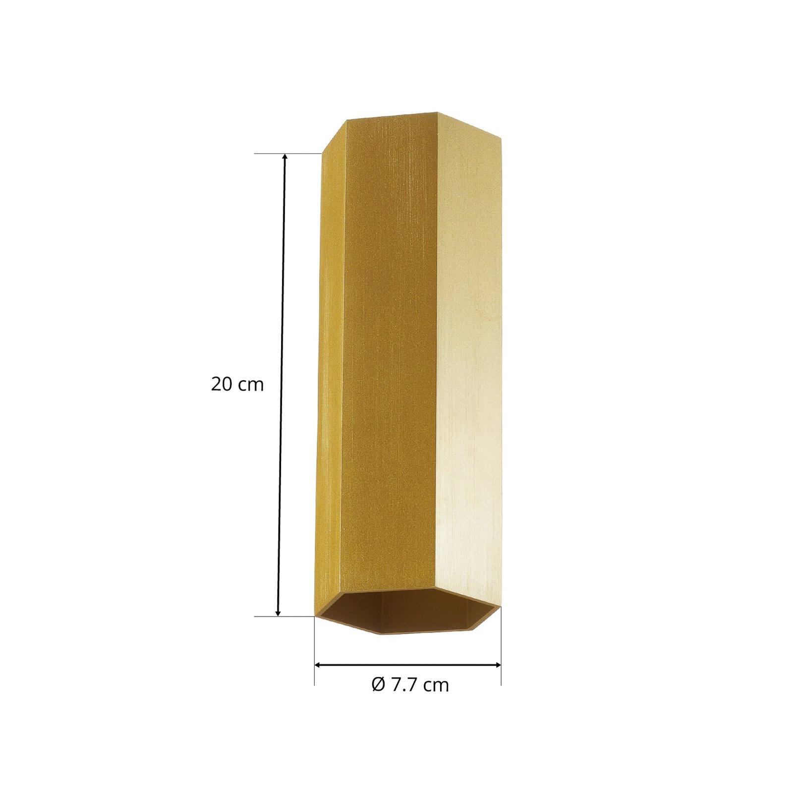 WEVER & DUCRÉ Hexo mini 2.0 aplique de pared 20cm oro