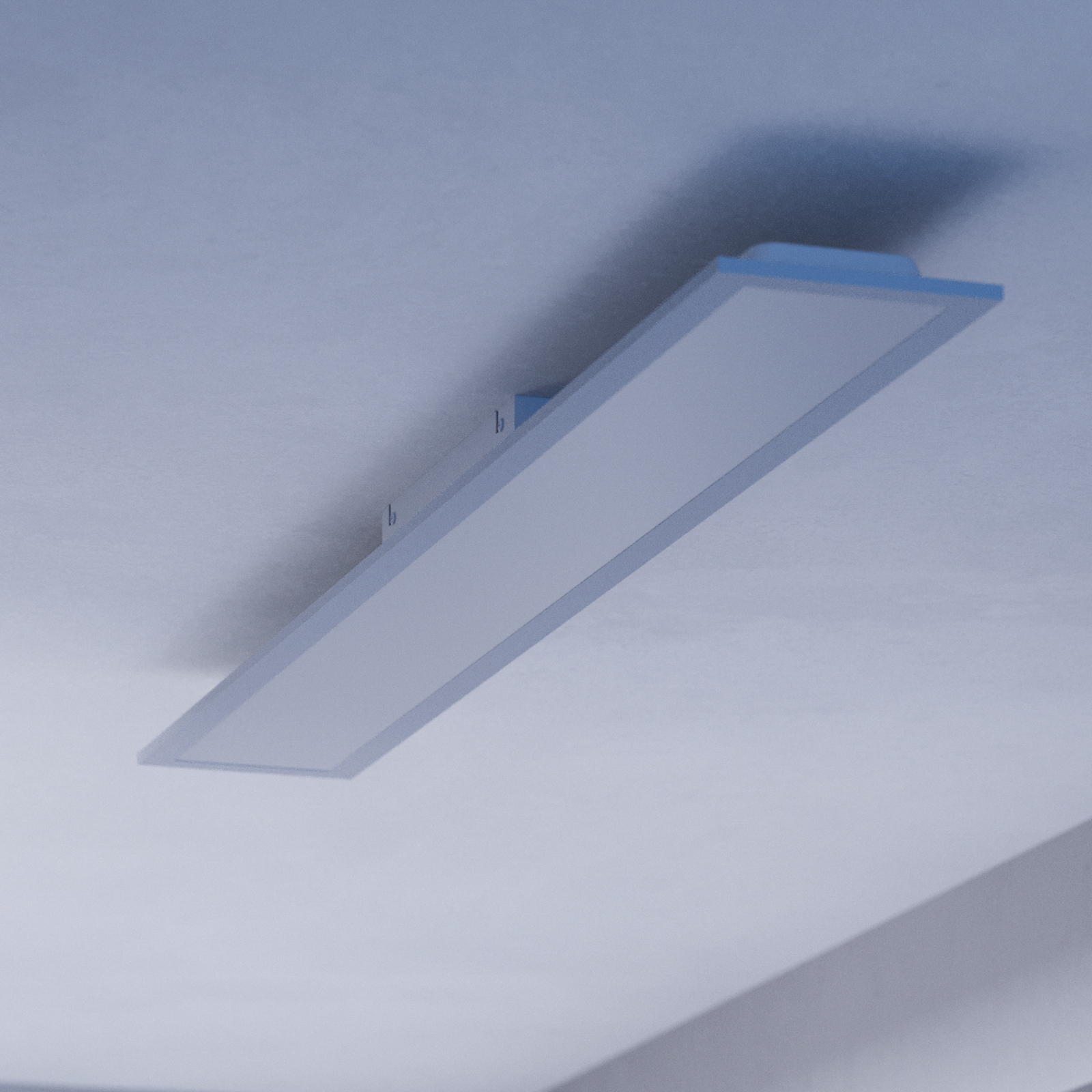 Hängelampe Barlaston, Schirme textilbespannt 3-fl.