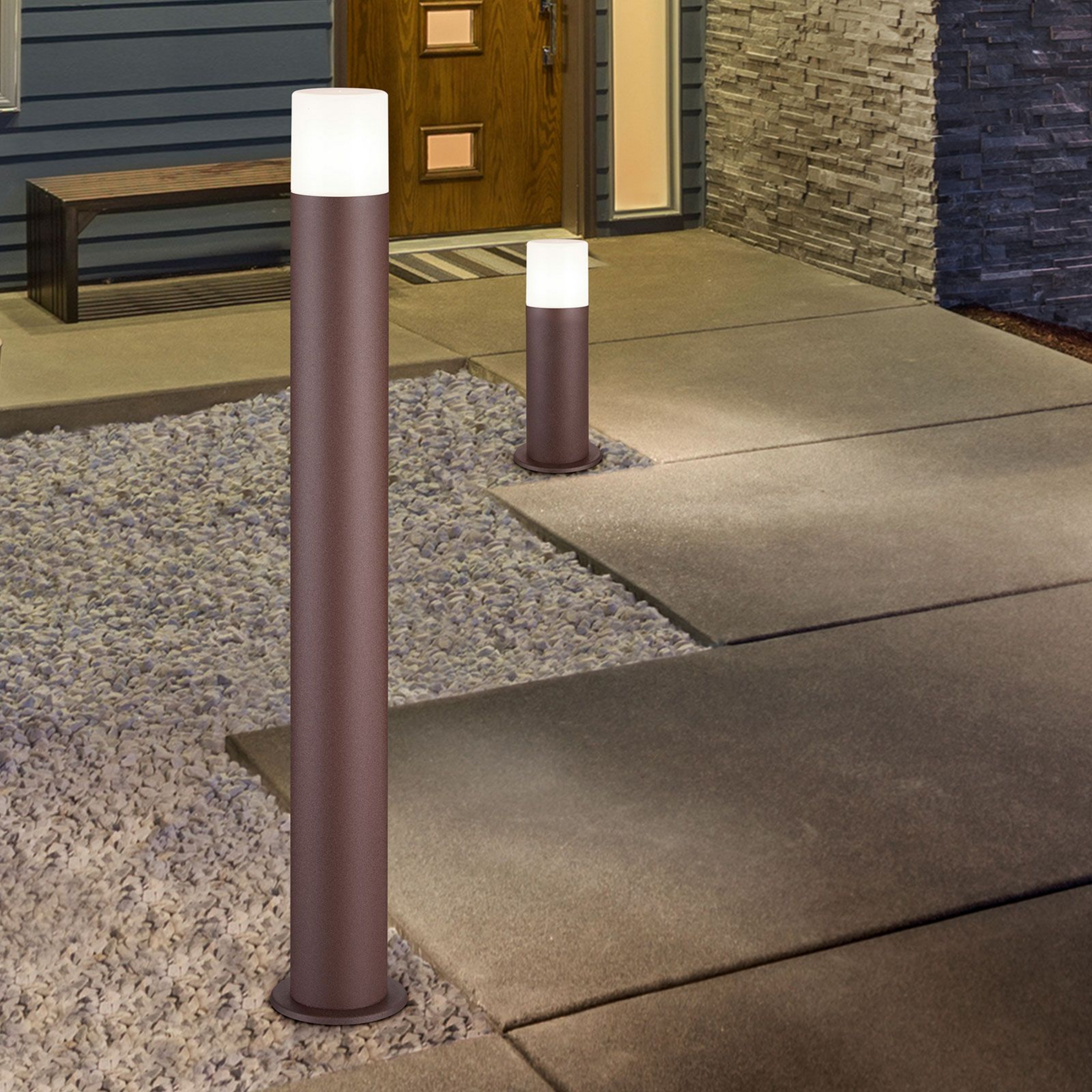 Bolardo luminoso Hoosic de aluminio fundido