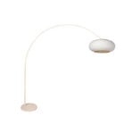 Lampadar curbat Sparkled Light, crem/in gri, 240 cm