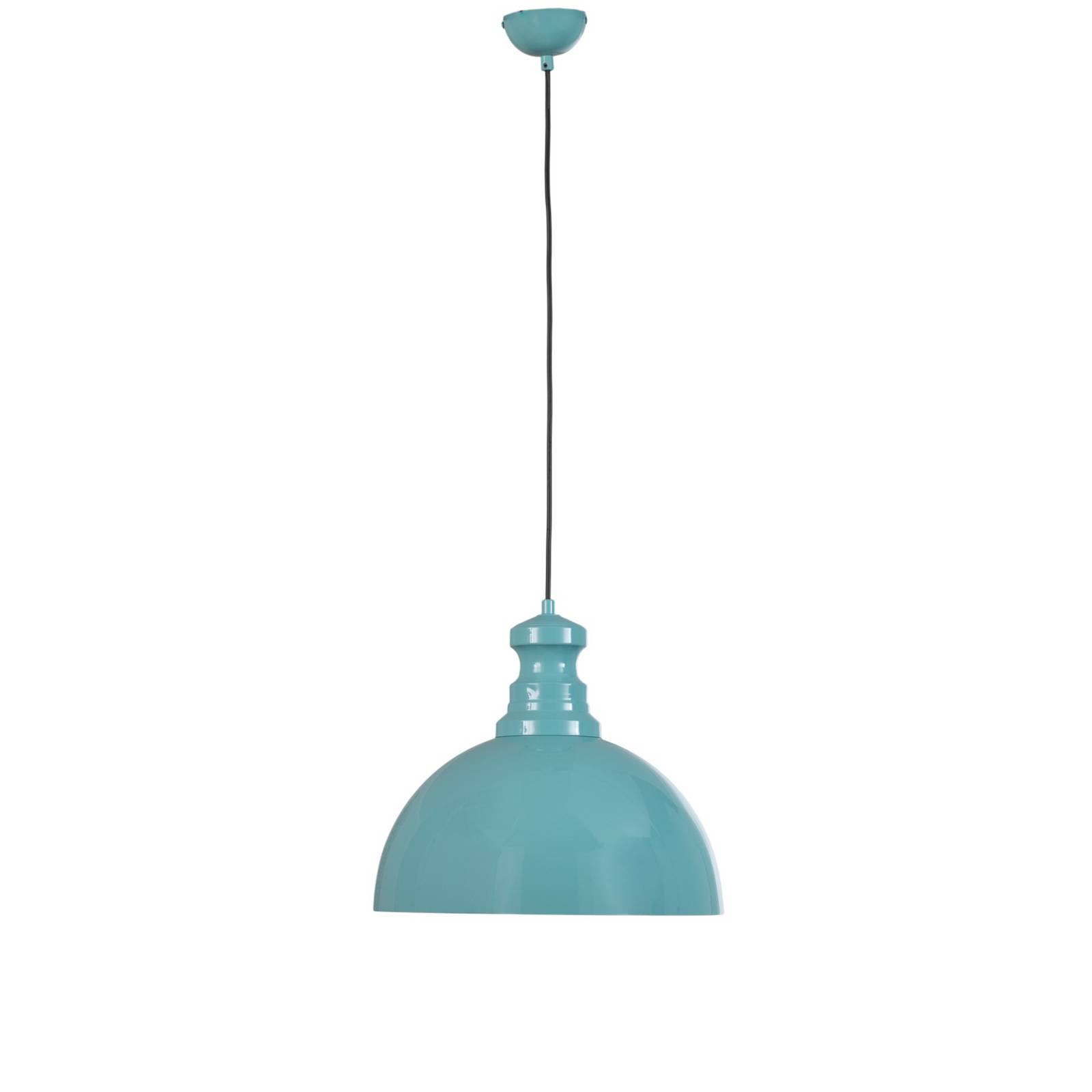 Pendelleuchte Kure, türkis, Metall, Ø 40 cm E27
