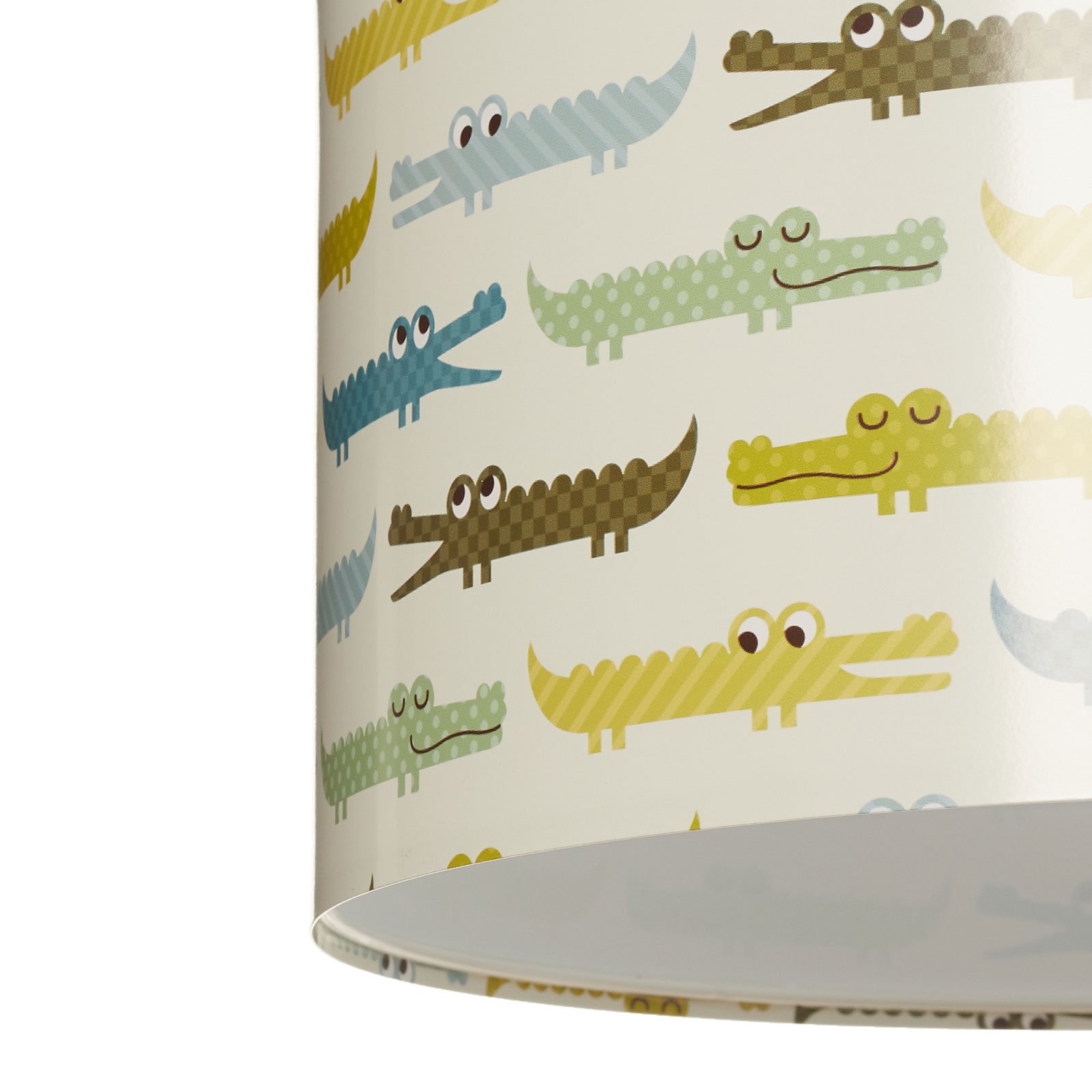Висяща лампа за детска стая "Крокодил" с цветен мотив