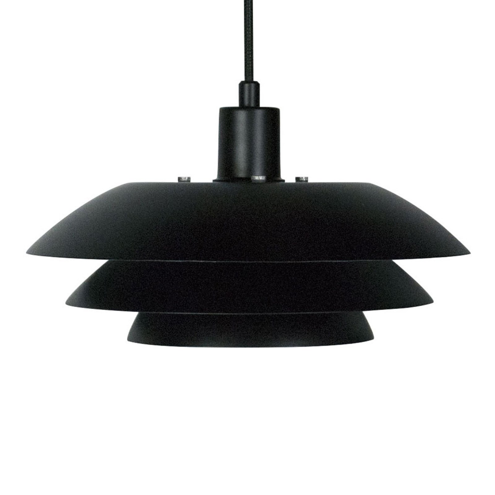Dyberg Larsen DL31 závesná lampa, kov, čierna
