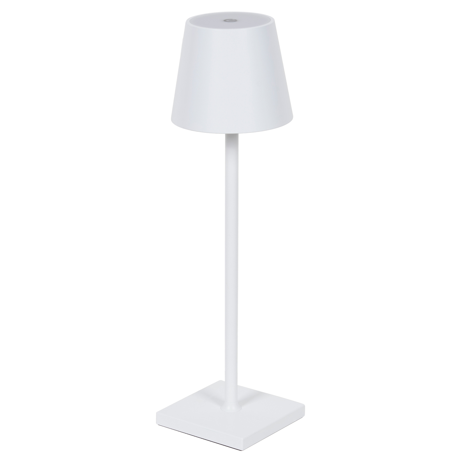 Lindby Janea stolová LED lampa s batériou, biela