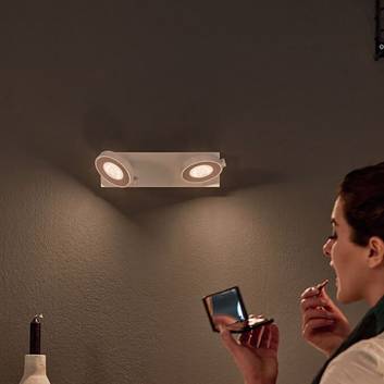 Philips Clockwork LED spot wit 2-lamps Warmglow