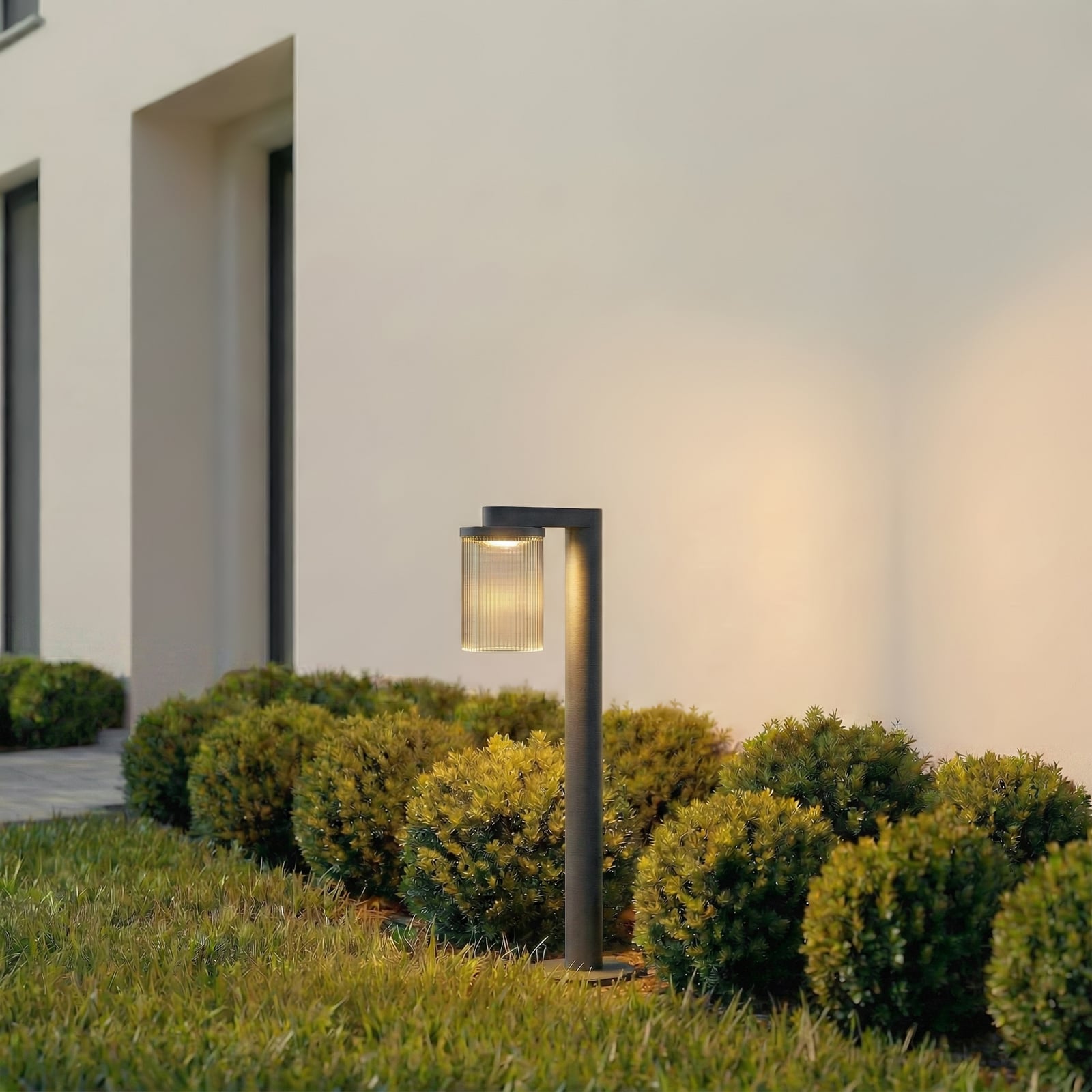 Beelia LED svjetiljka za stazu, IP65, staklo, aluminij, antracit, 60 cm -