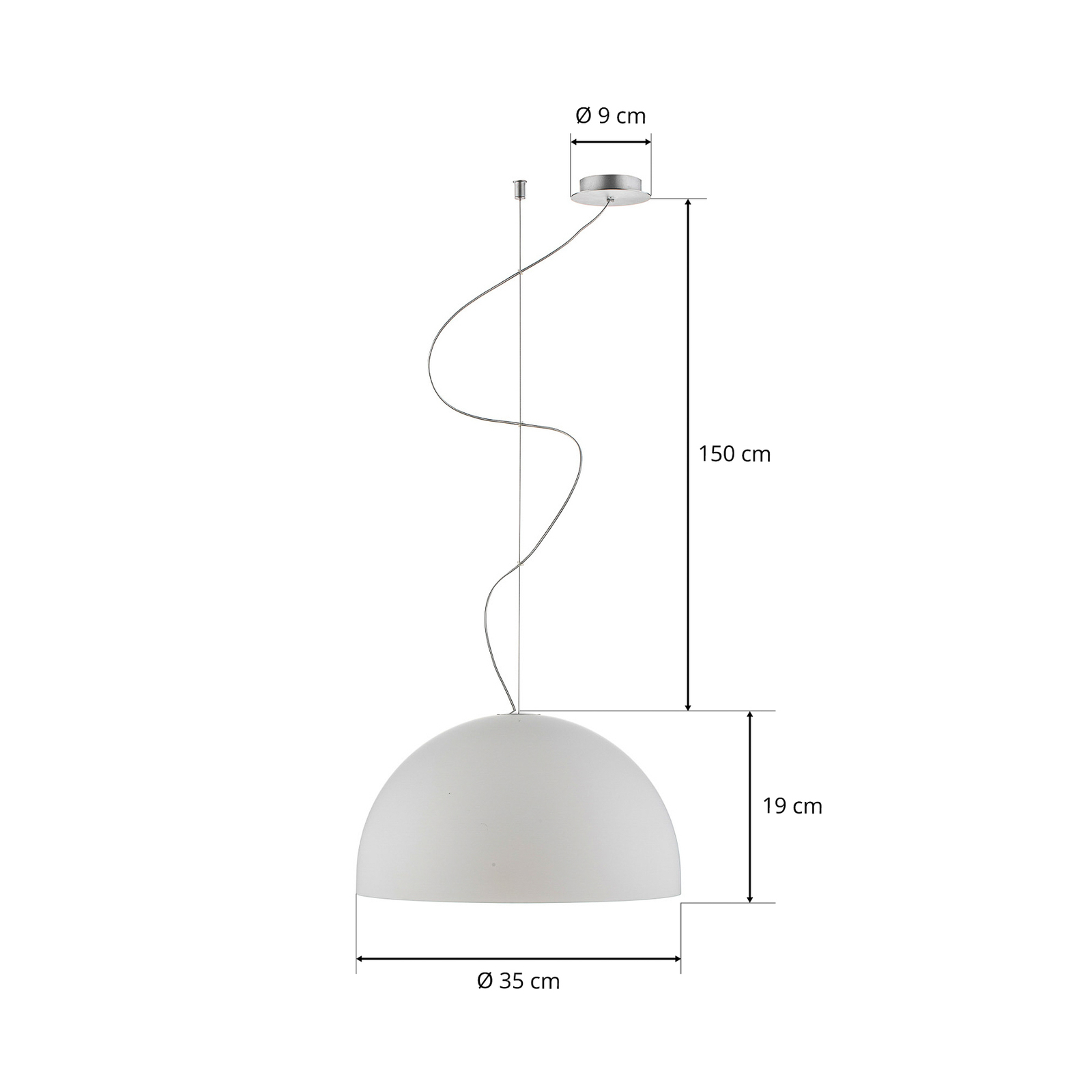 Casablanca Bowl - závěsné světlo 1zdr E27 35 cm