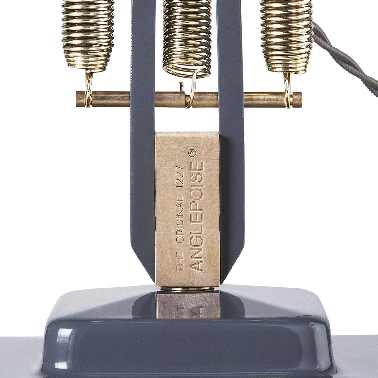 Original 1227 Brass Bureaulamp Elephant Grey - Anglepoise