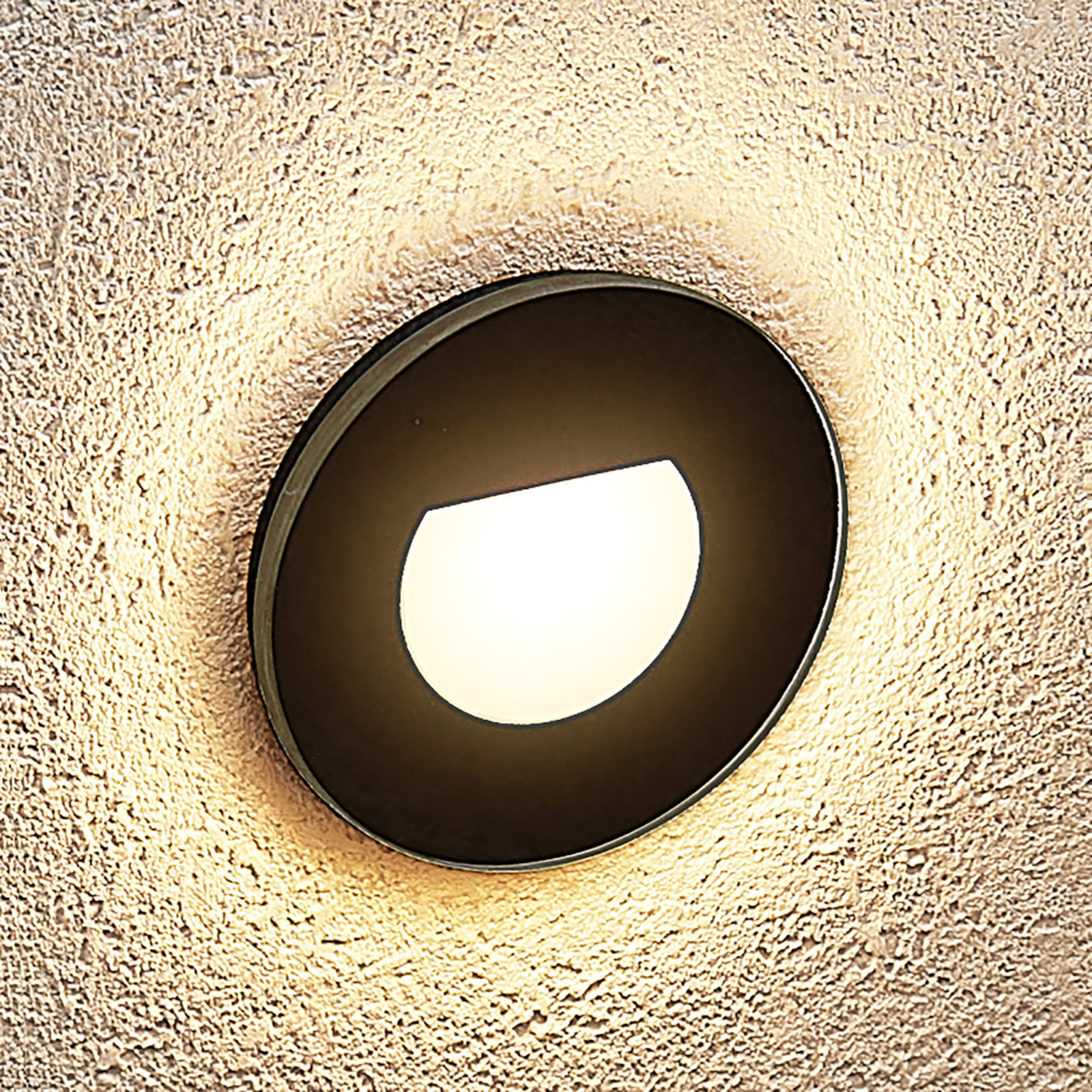 Arcchio Vexi LED beépíthető lámpa CCT fek Ø7,8cm