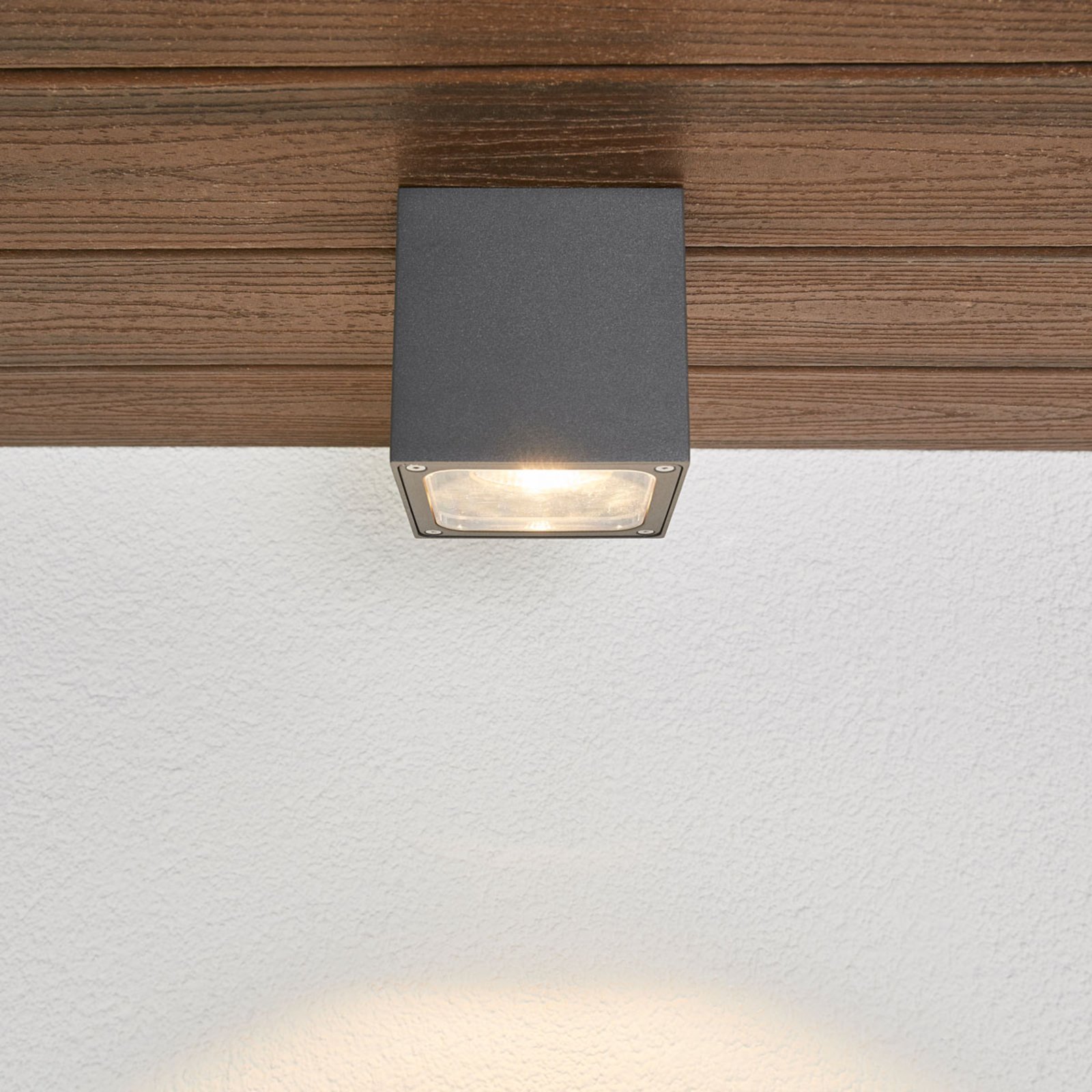 Tanea LED Venkovní Stropní Lampa 12x12 Dark Grey - Lucande
