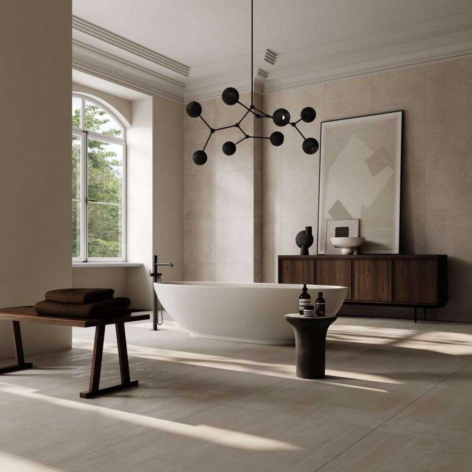 Drop Globe Chandelier Burned Black - 101 Copenhagen