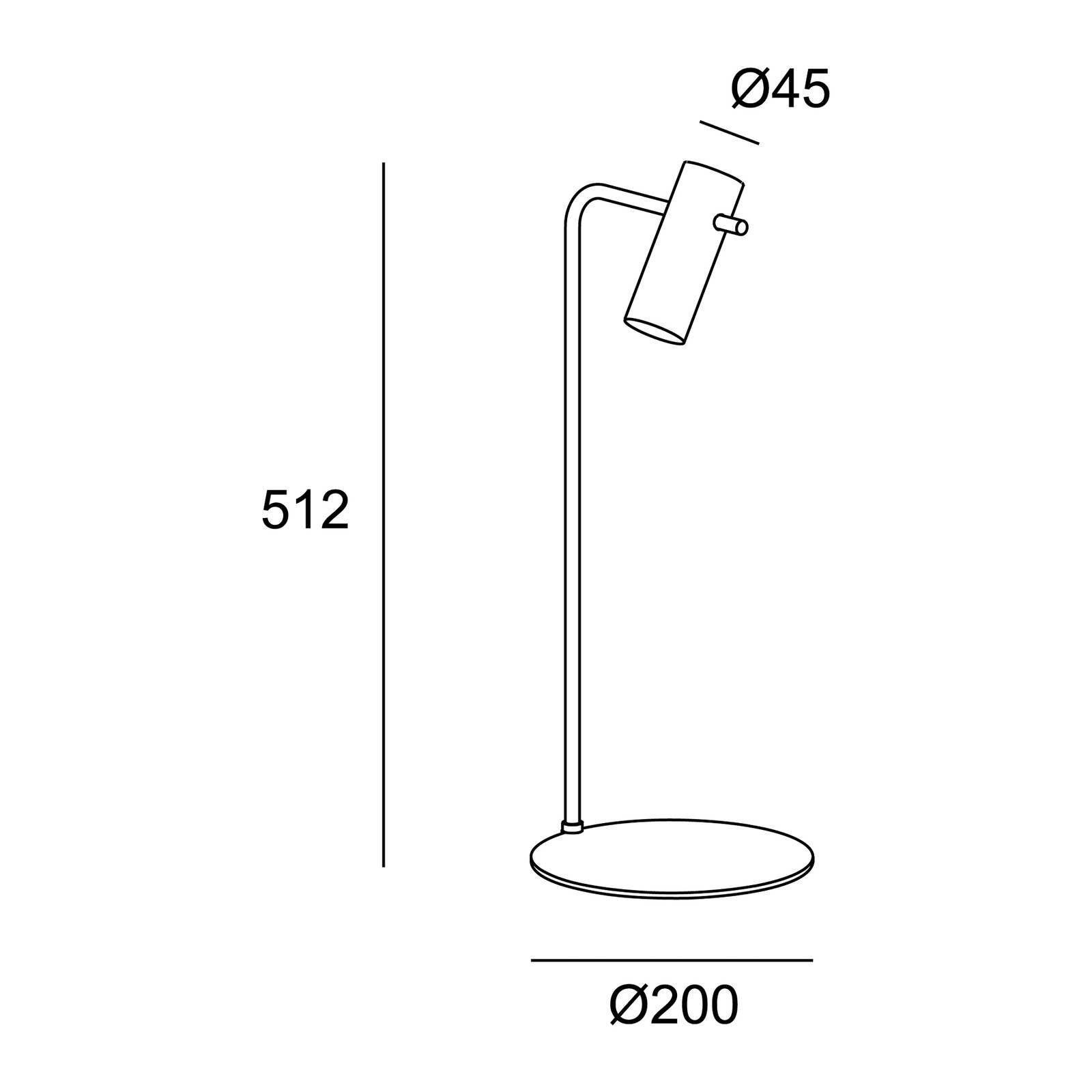 Levně LEDS-C4 Nude Curved stolní lampa E27 černá