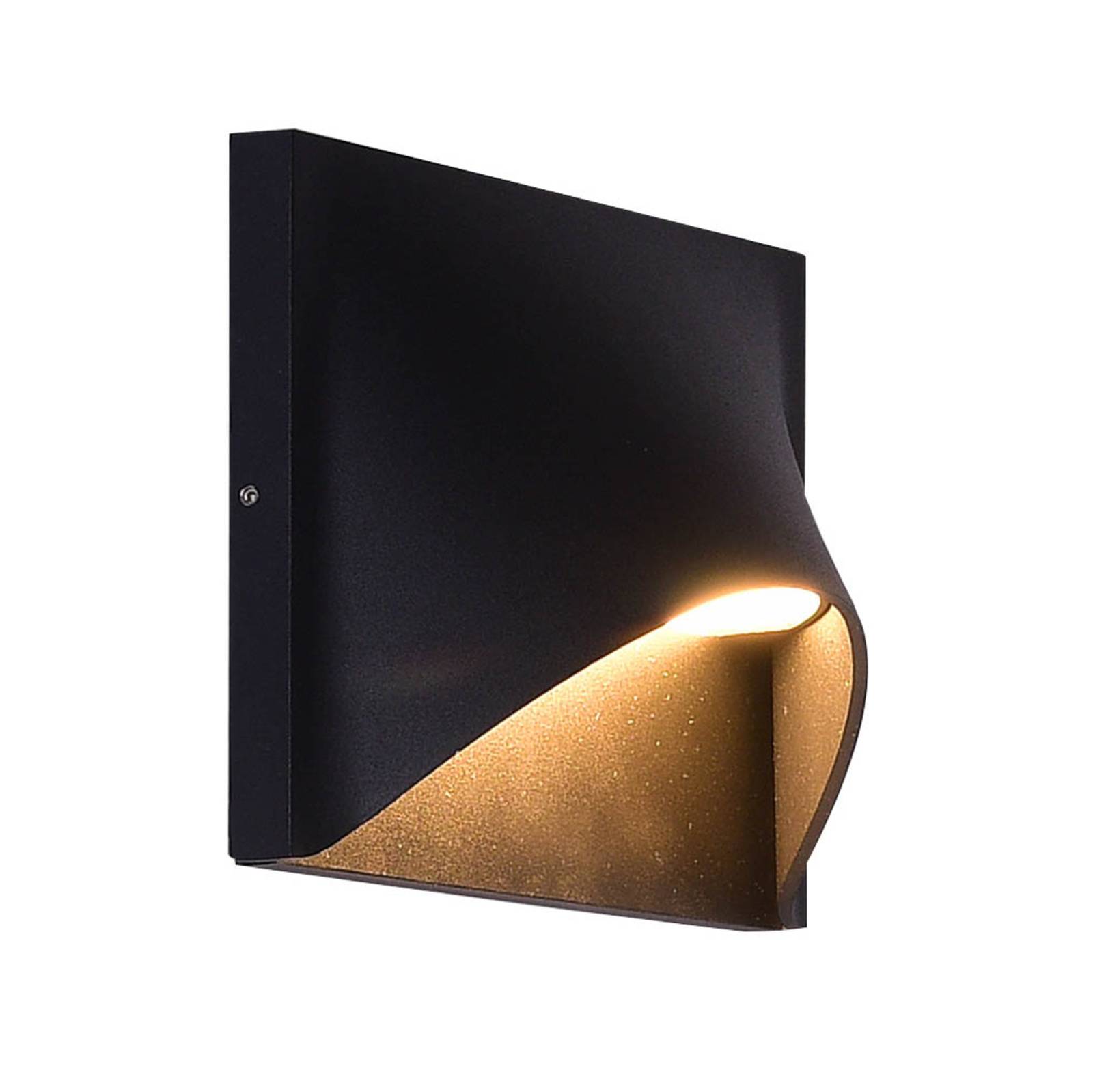 Lucande LED Outdoor Wall Light - Modern - Black