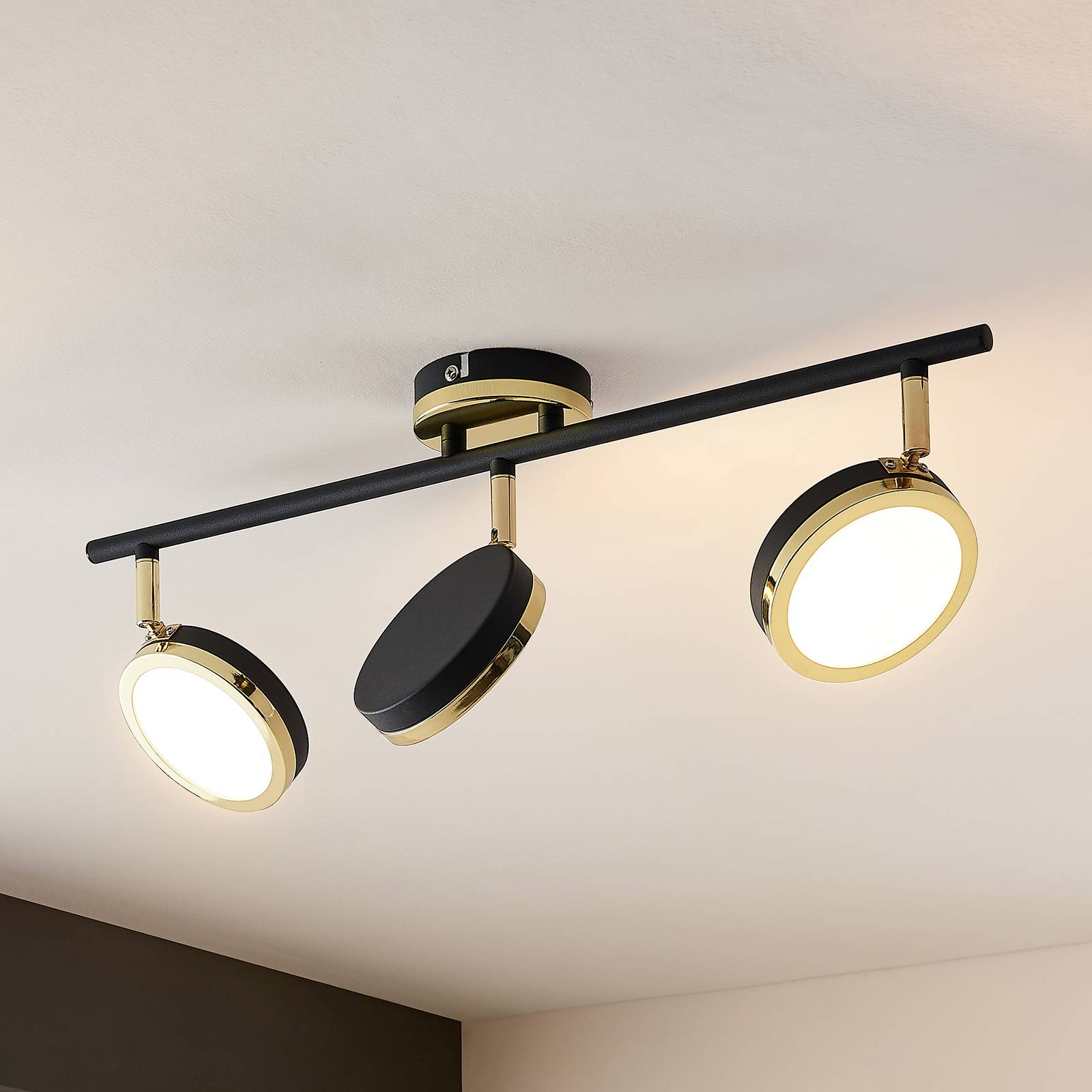 Lindby Alsani spot pour plafond LED à 3 lampes