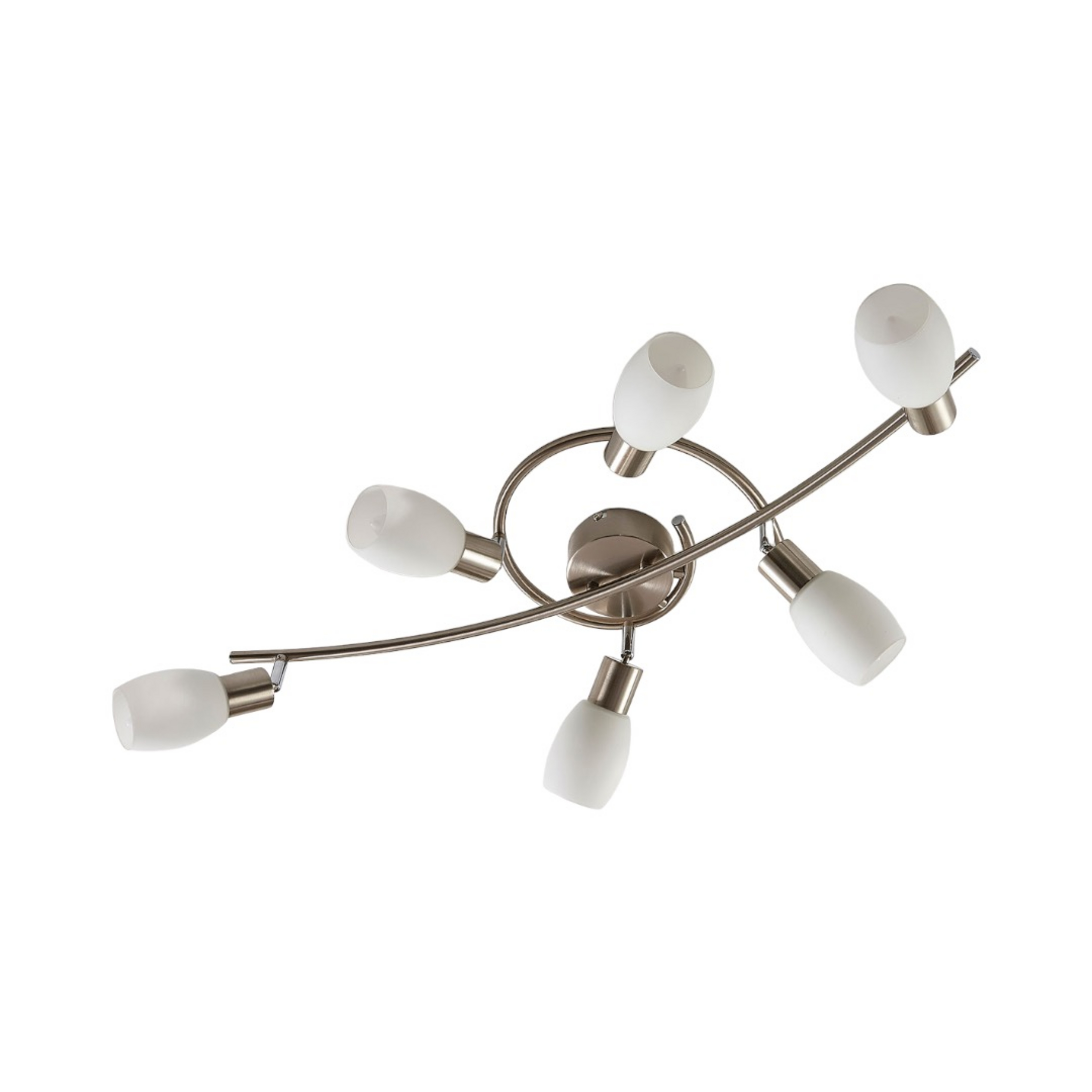 Arda Plafoniera Whie/Nickel - Lindby