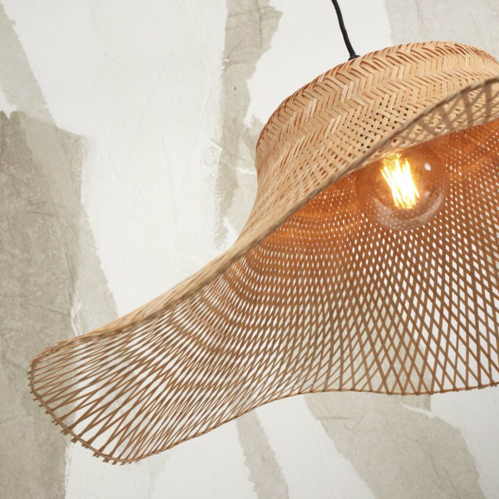 GOOD & MOJO Ibiza Ibiza lampă suspendată Ø 50 cm natural