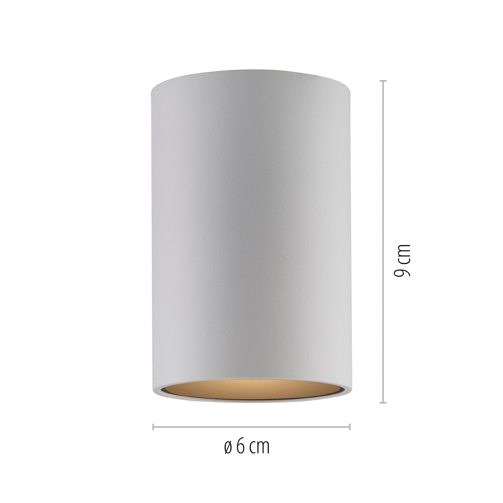 PURE LED лампа за баня Point, бяла, Ø 6 cm, метал, IP44