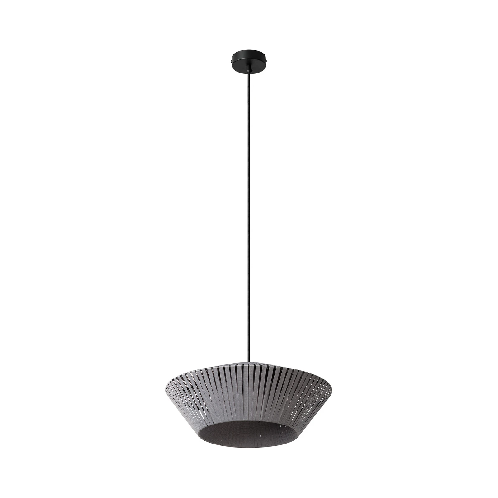 OSRAM viseća svjetiljka Decor Stripes Ø 40,5 cm, siva, tekstil, E27