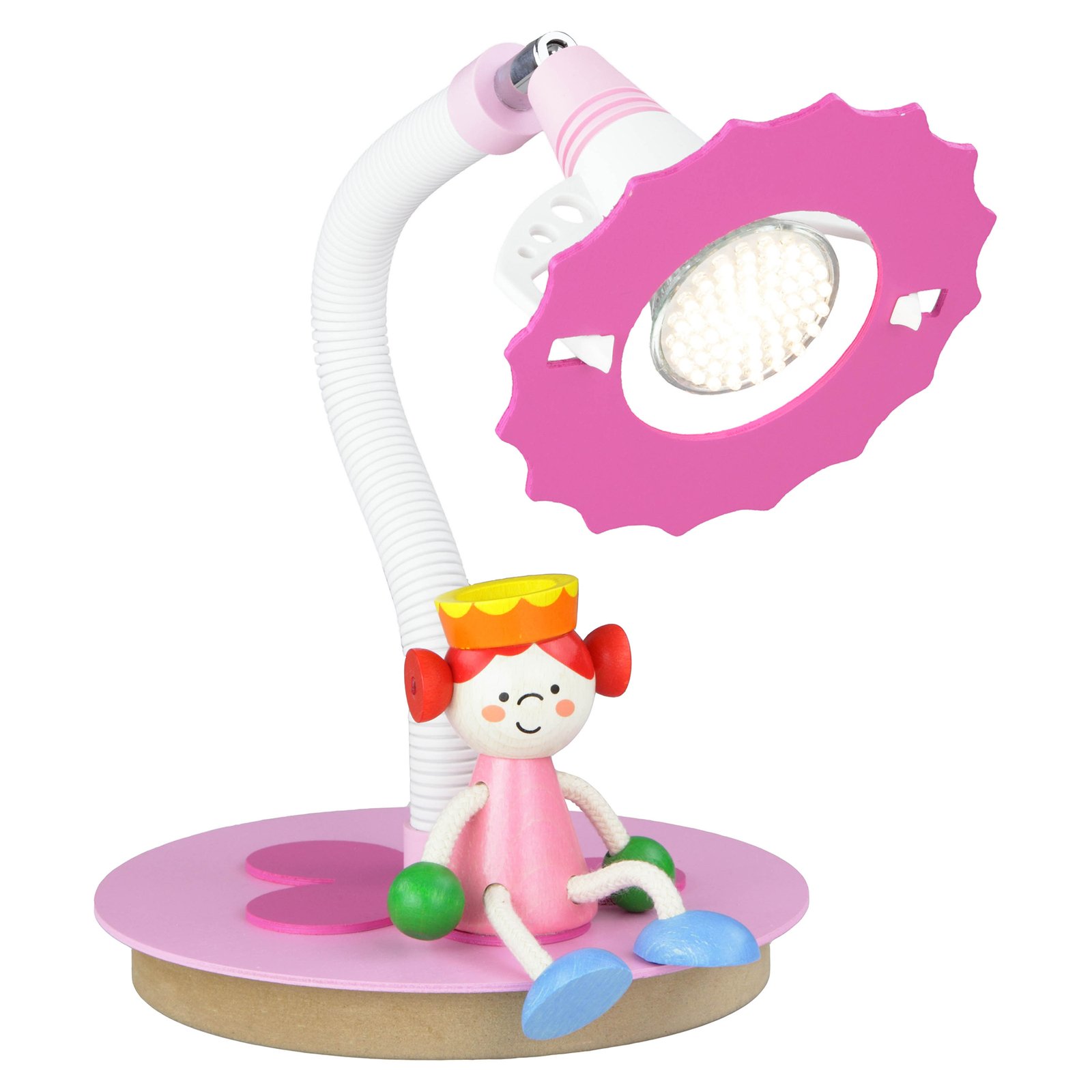 LED-bordlampe prinsesse med sittende figur