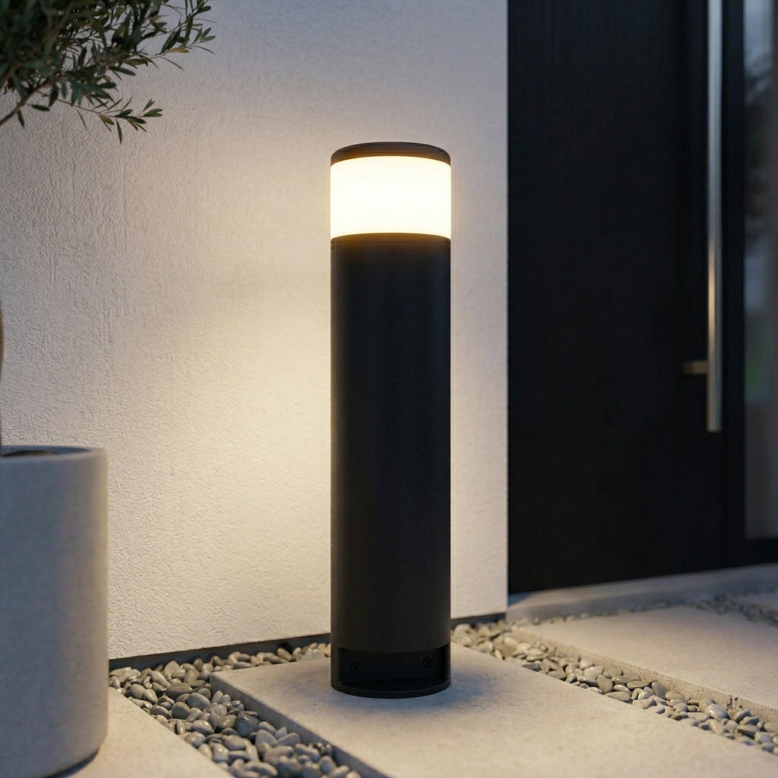 Lucande Corban lampă cu soclu gri ușă prize G9 IP44 - modern - antracit - Aluminiu