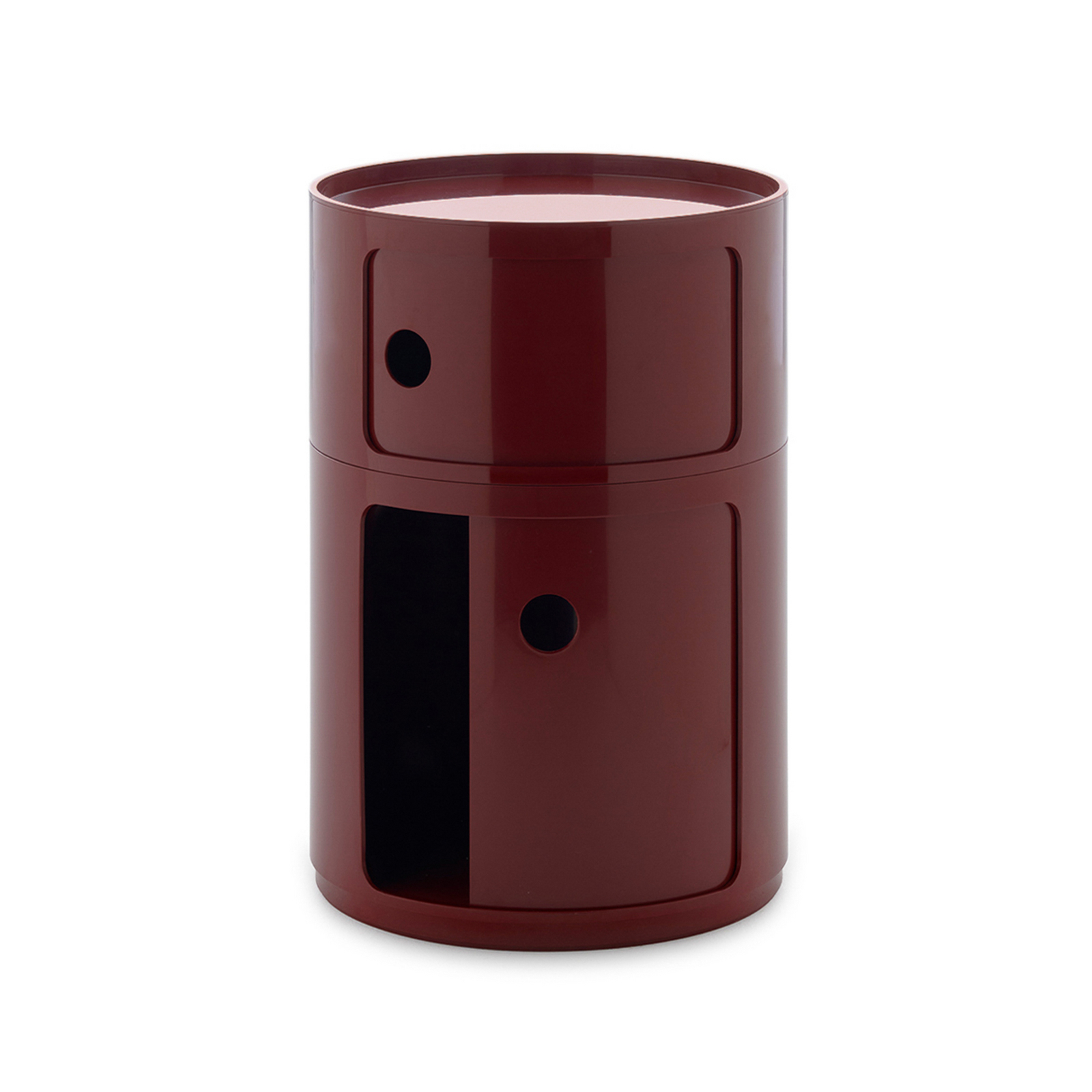 Componibili Big Container, rød, 2 elementer, høyde 61,5 cm - Kartell