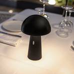 Newgarden Shitake LED akkus asztali lámpa fekete