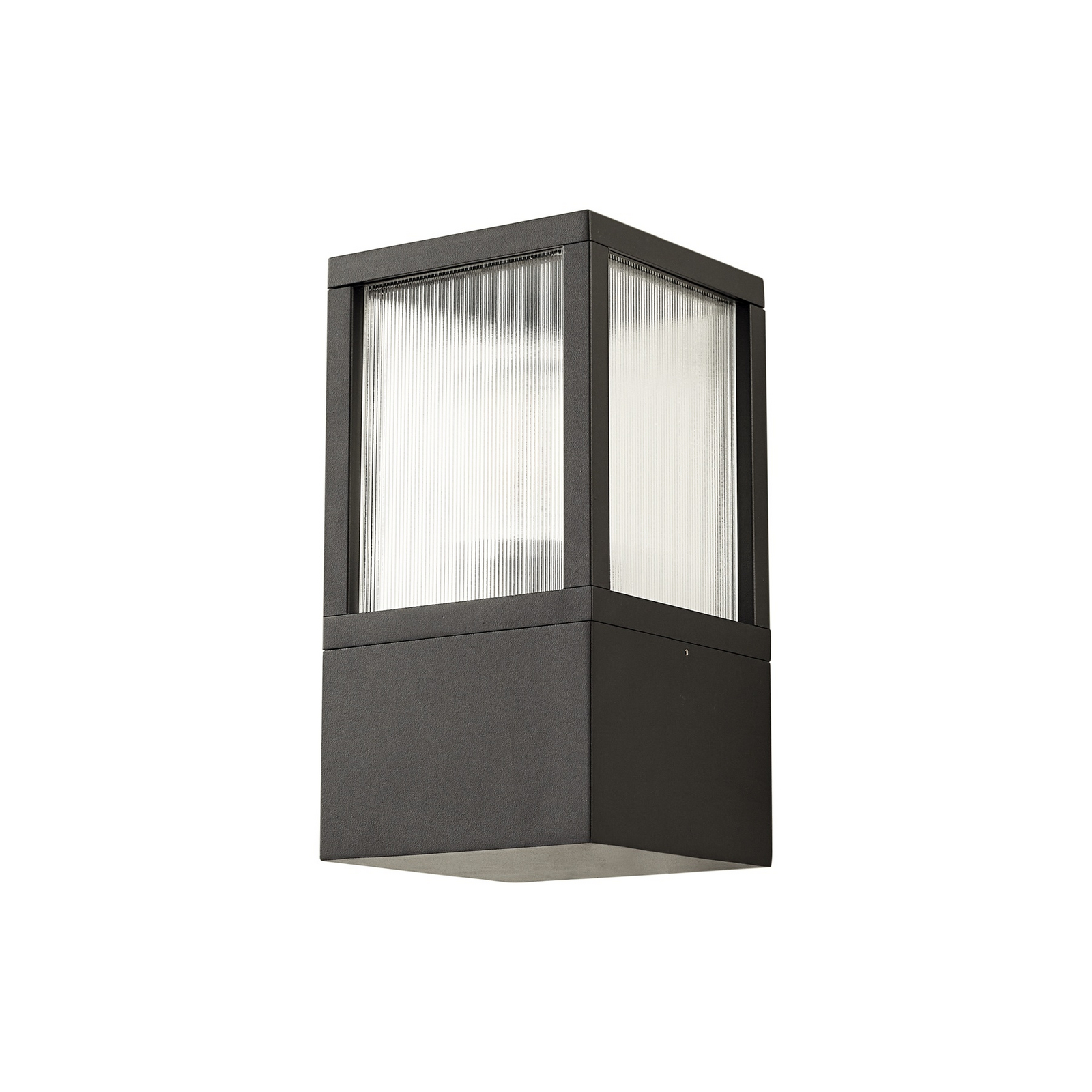 Klemens Outdoor Wall Lamp Rifled Black - Lucande