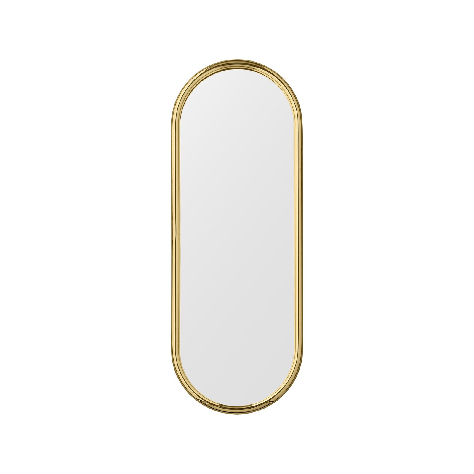 AYTM Angui mirror, gold-coloured, height 78 cm, glass, steel