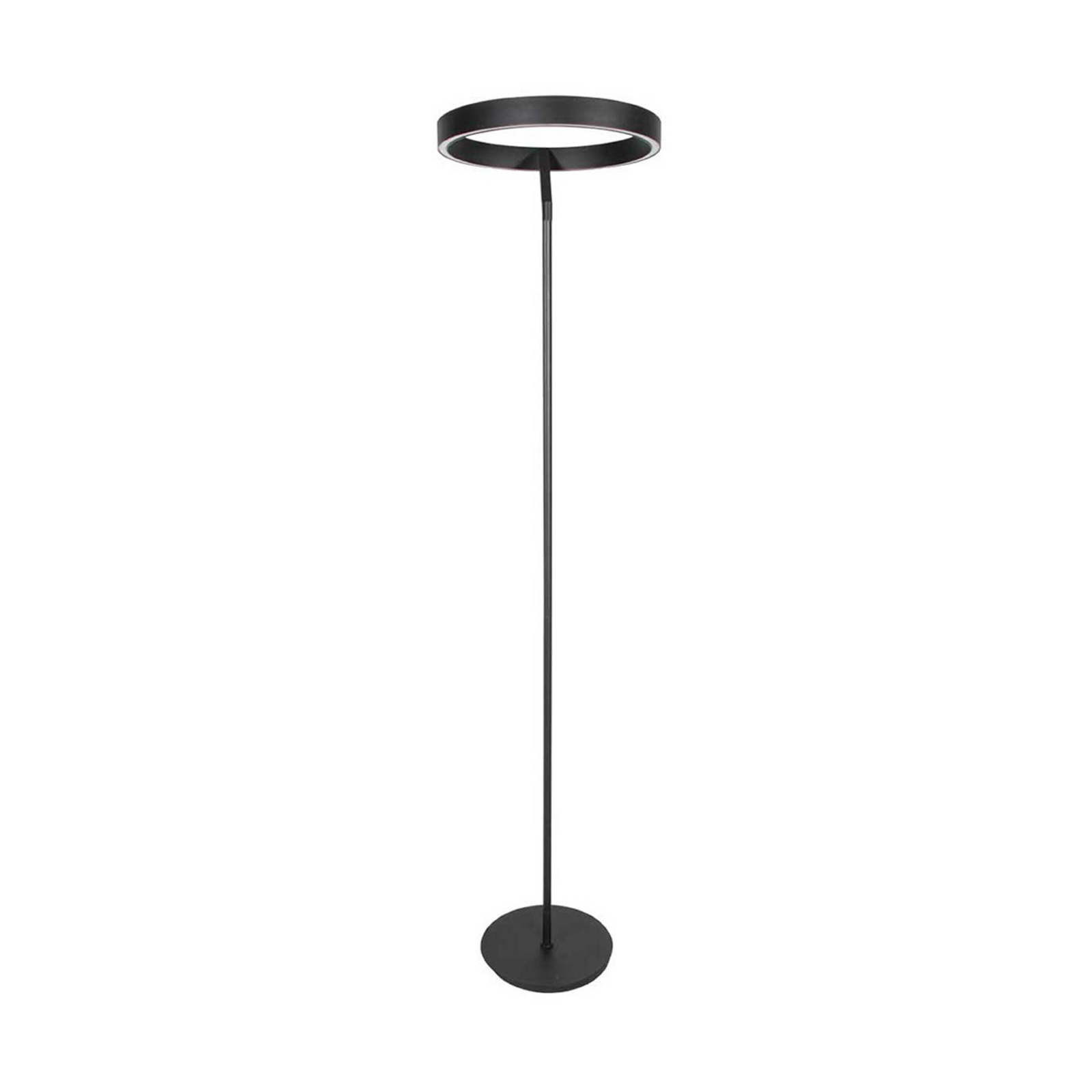 LED-põrandalamp Mykty, must, kõrgus 170 cm, metall, 2-osaline CCT