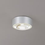 Lindby LED-Downlight Siaka, pilka, metalas, Ø 5 cm, IP65