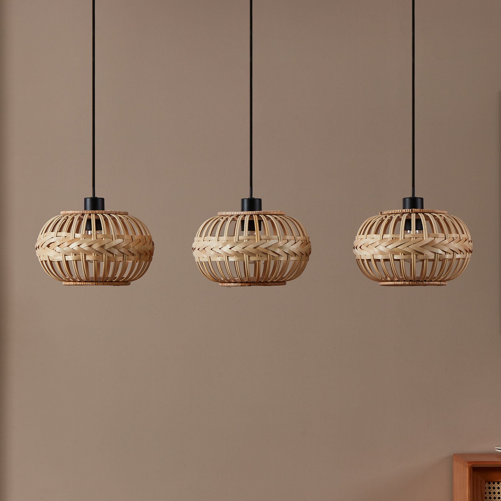 EGLO Amsfield 1 lampada a sospensione, a 3 luci, allungata