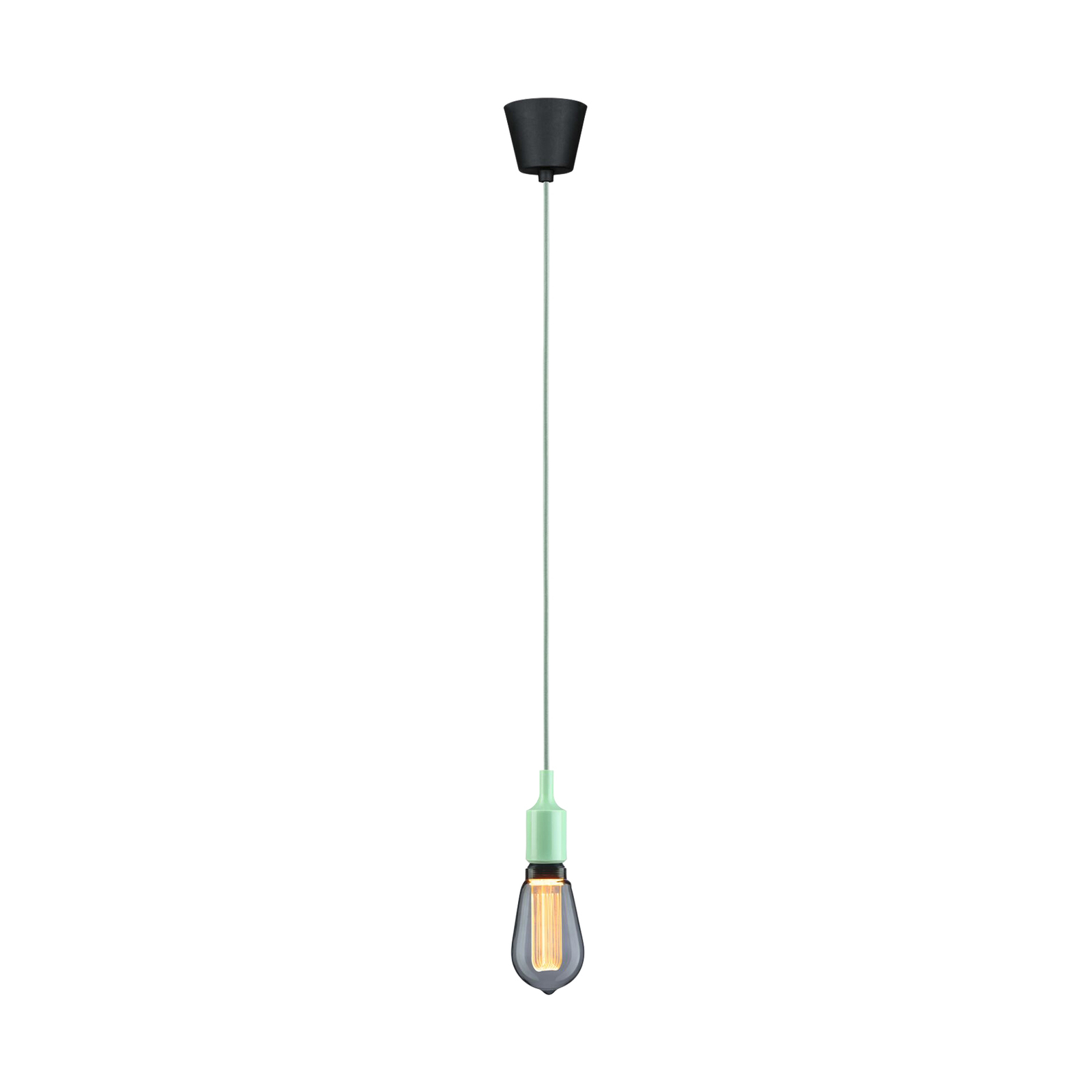 Paulmann Neordic Ketil hængelampe, lysegrøn/sort