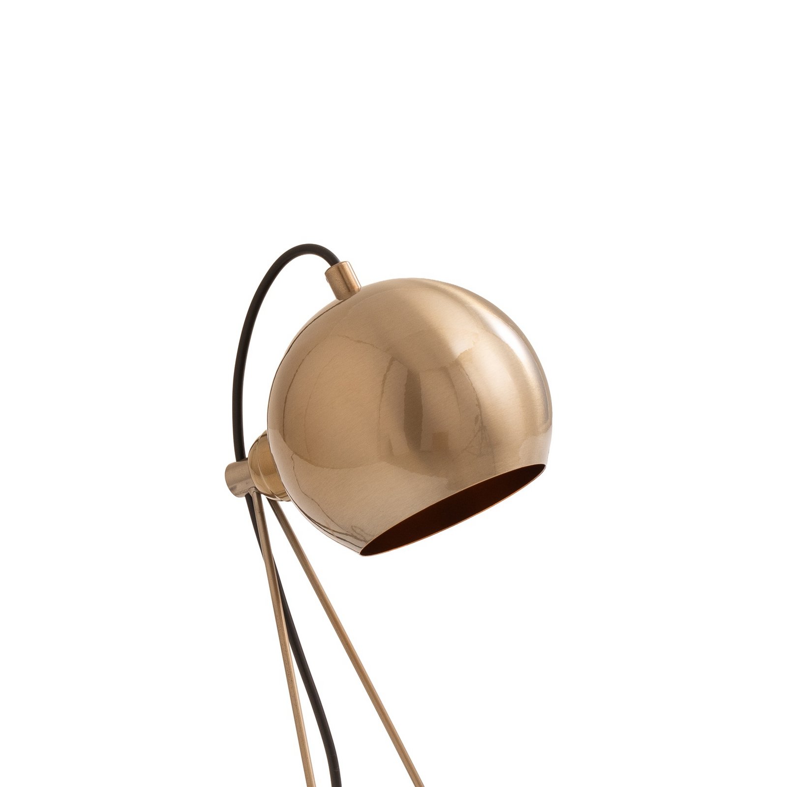 Tafellamp Mixed, messing, metaal, hoogte 45 cm, E14