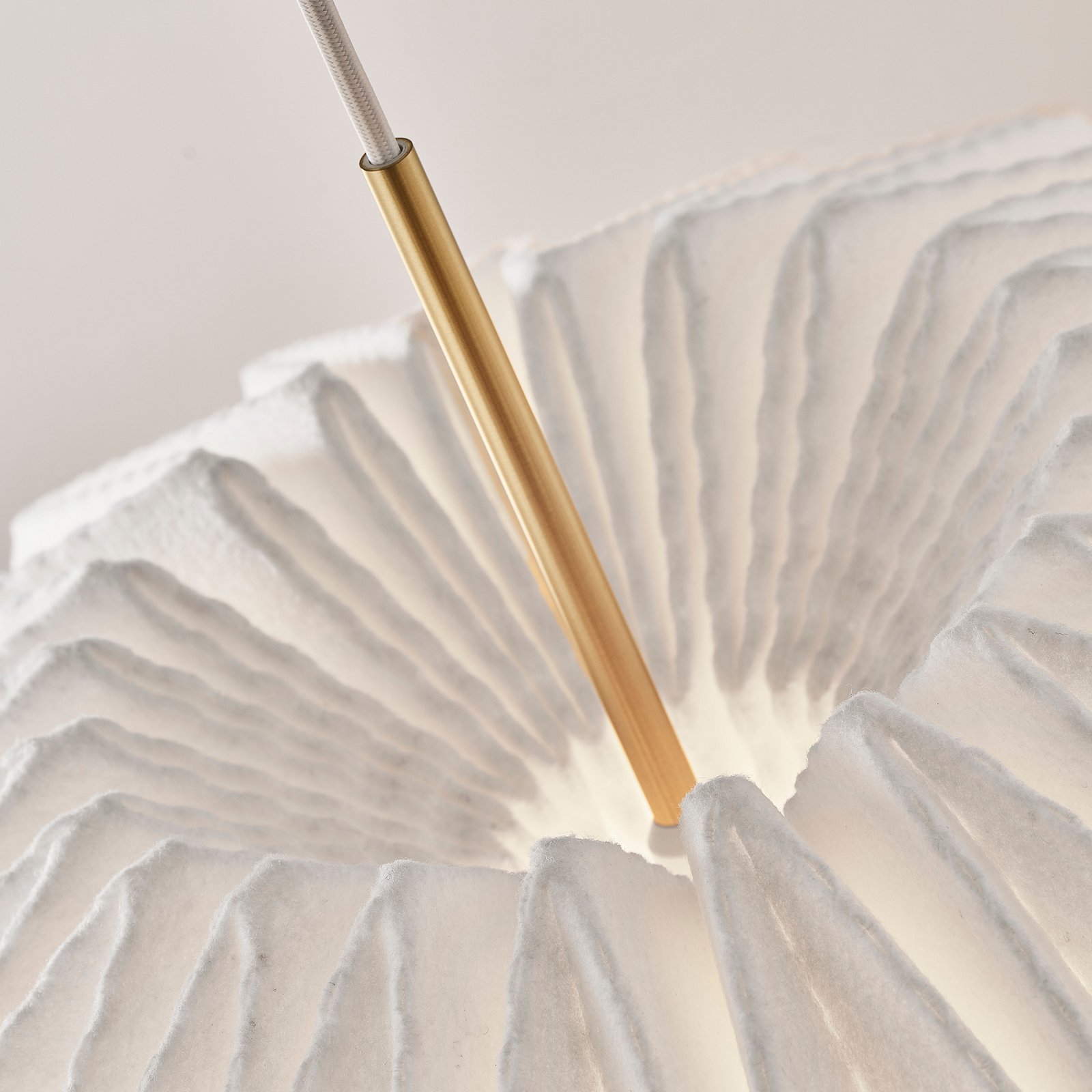 LE KLINT Hängeleuchte Softly Pleated I, Ø 62 cm, weiß, Filz
