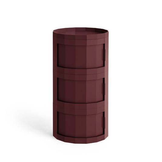 Facet Cabinet 30 Mobile ausiliario, rosso bordeaux, ABS - HAY