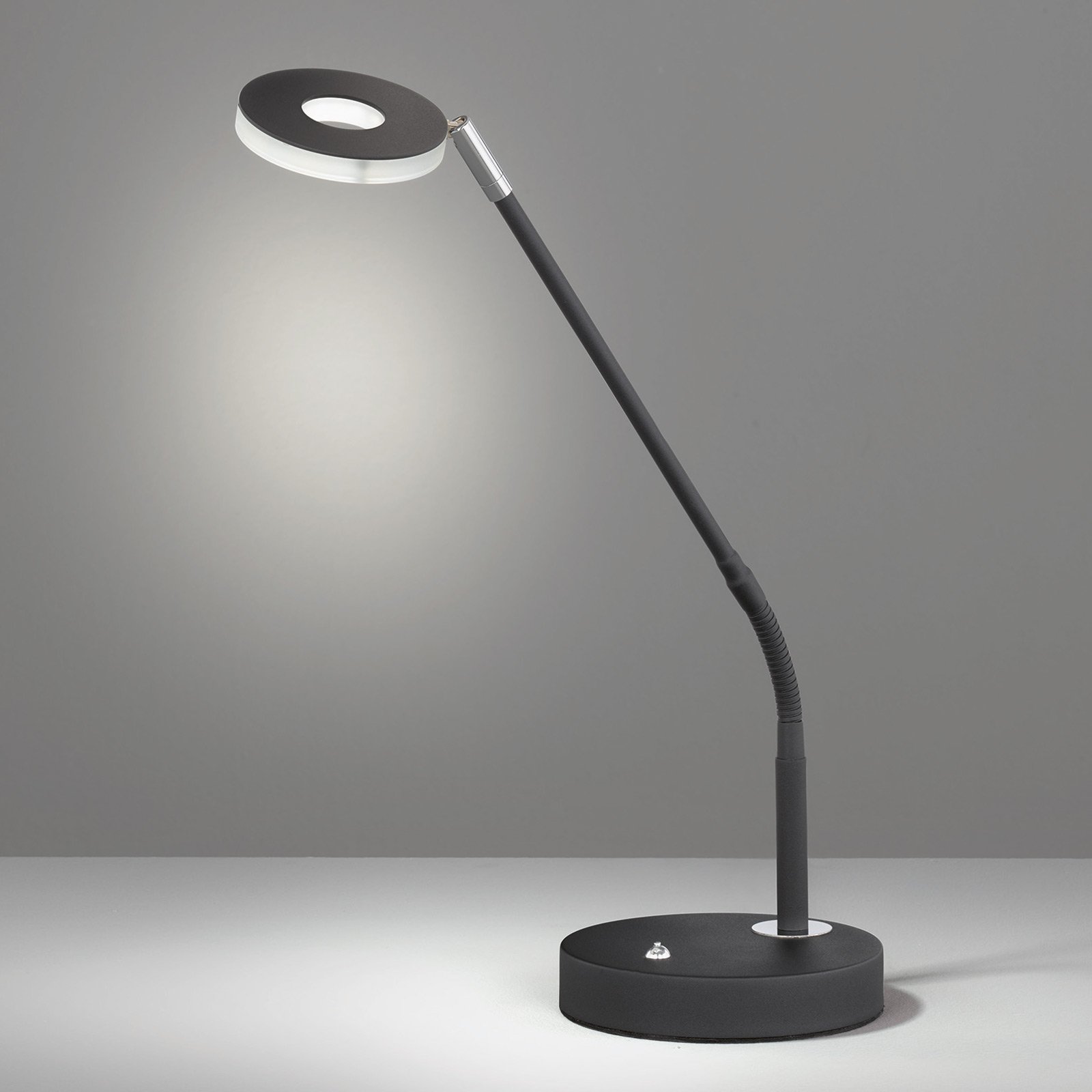 Stolná LED lampa Dent stmievateľná CCT 6 W, čierna