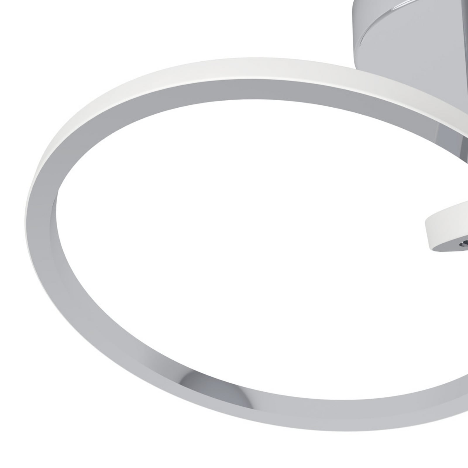 EGLO CONGIUNTI LED ceiling lamp, chrome-coloured, 47 x 28 cm, CCT