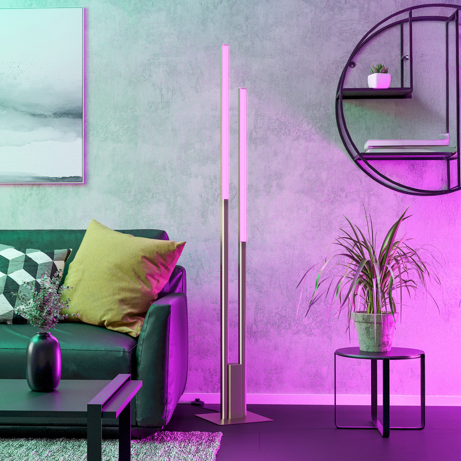 EGLO connect Fraioli-Z LED talna svetilka mat nikelj