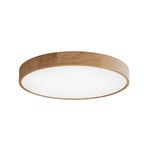 Plafonnier Cleo DR800, bois de chêne, Ø 80 cm, à 6 lampes, E27
