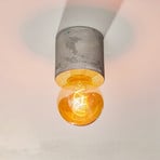 Plafón Akira de hormigón en forma de cilindro