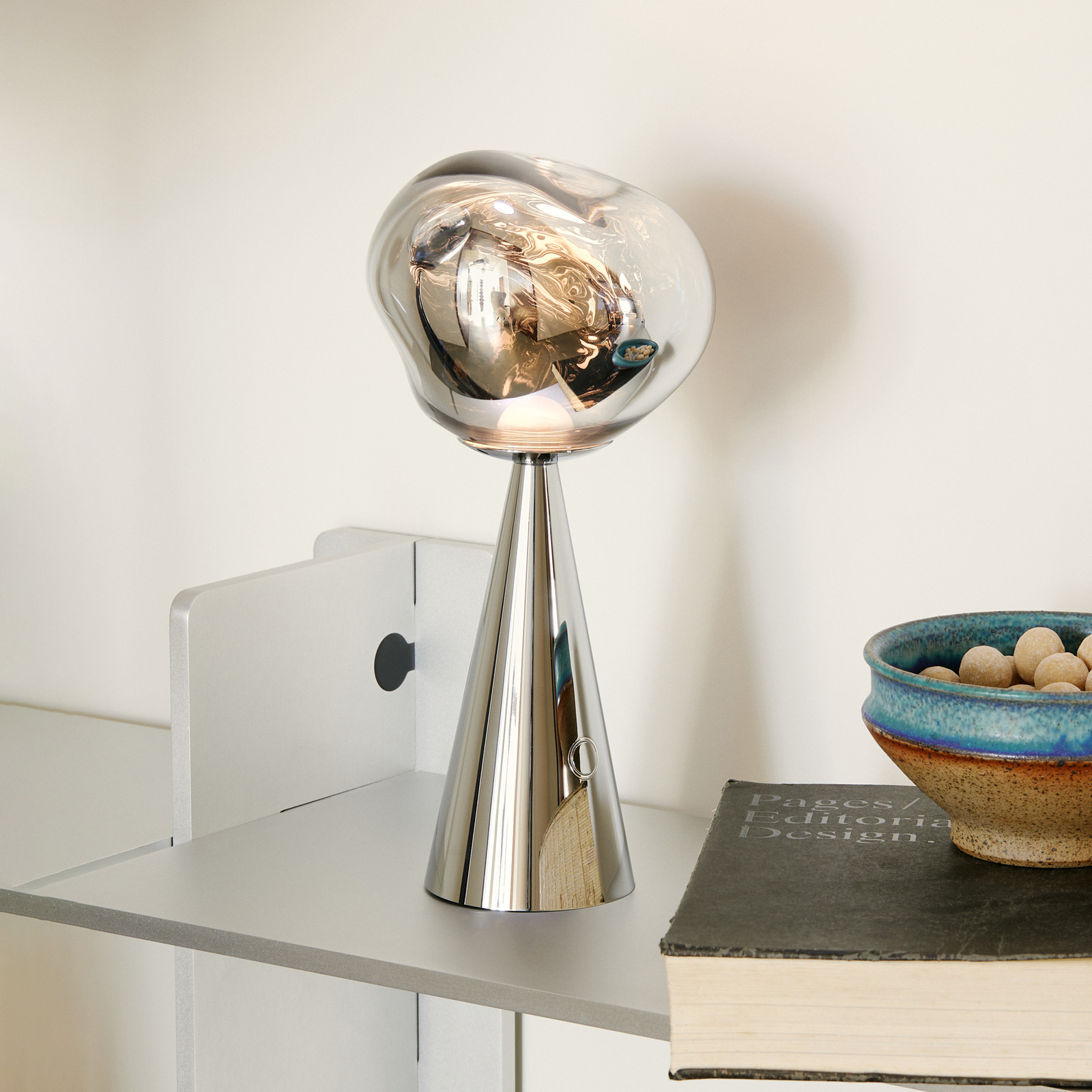 Tom Dixon LED-Akkutischlampe Melt Portable, 29 cm hoch