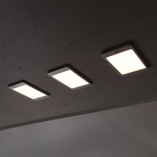 Lampenlux 3er-SET Unterbauleuchten – Deckenstrahler, Inkl. Trafo & Kabel, IP20, Austauschbare Leuchtmittel