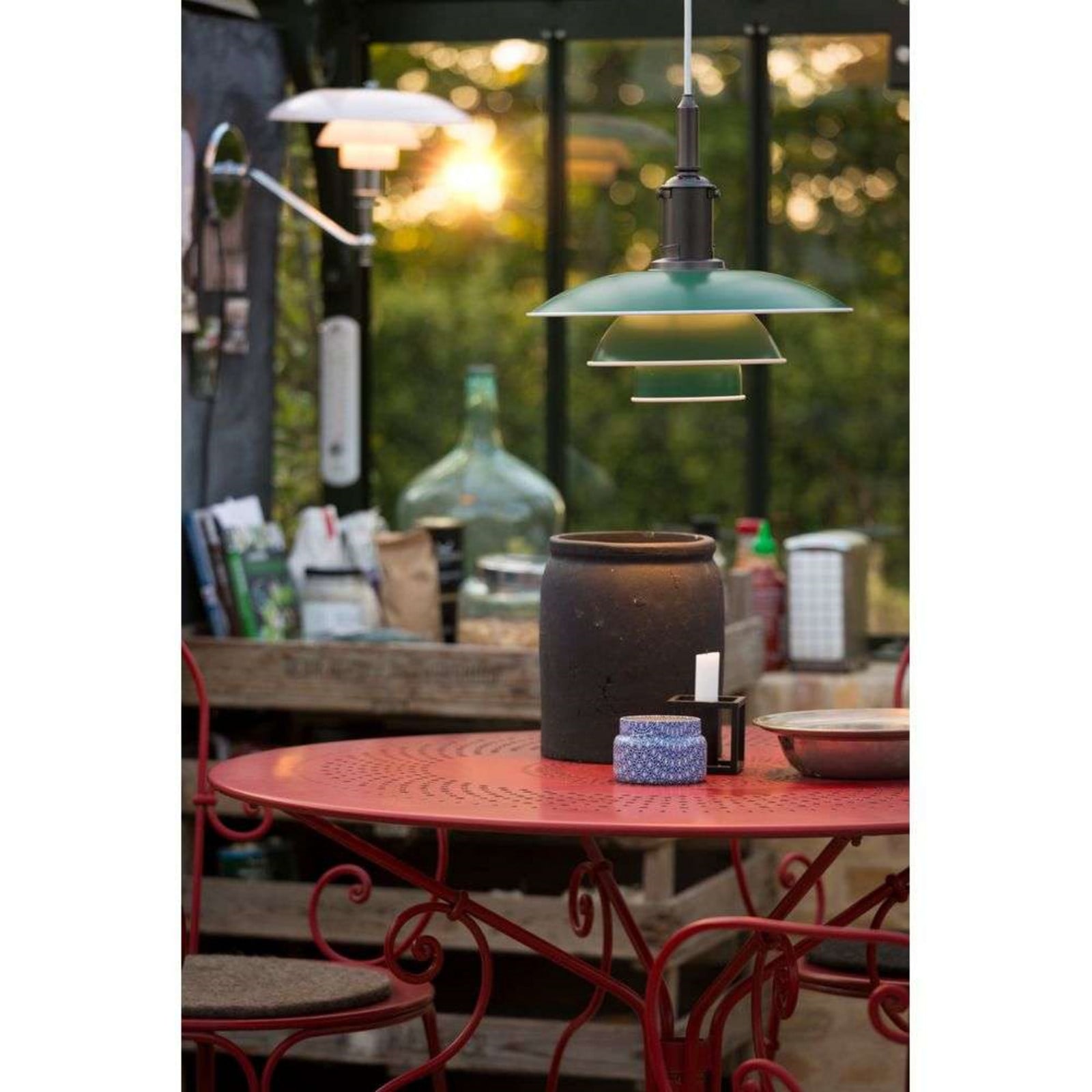 PH 3/2 Wandlampe, weiß/opal, Glas, 23,5 cm Louis Poulsen - Wohnzimmer - Aluminium