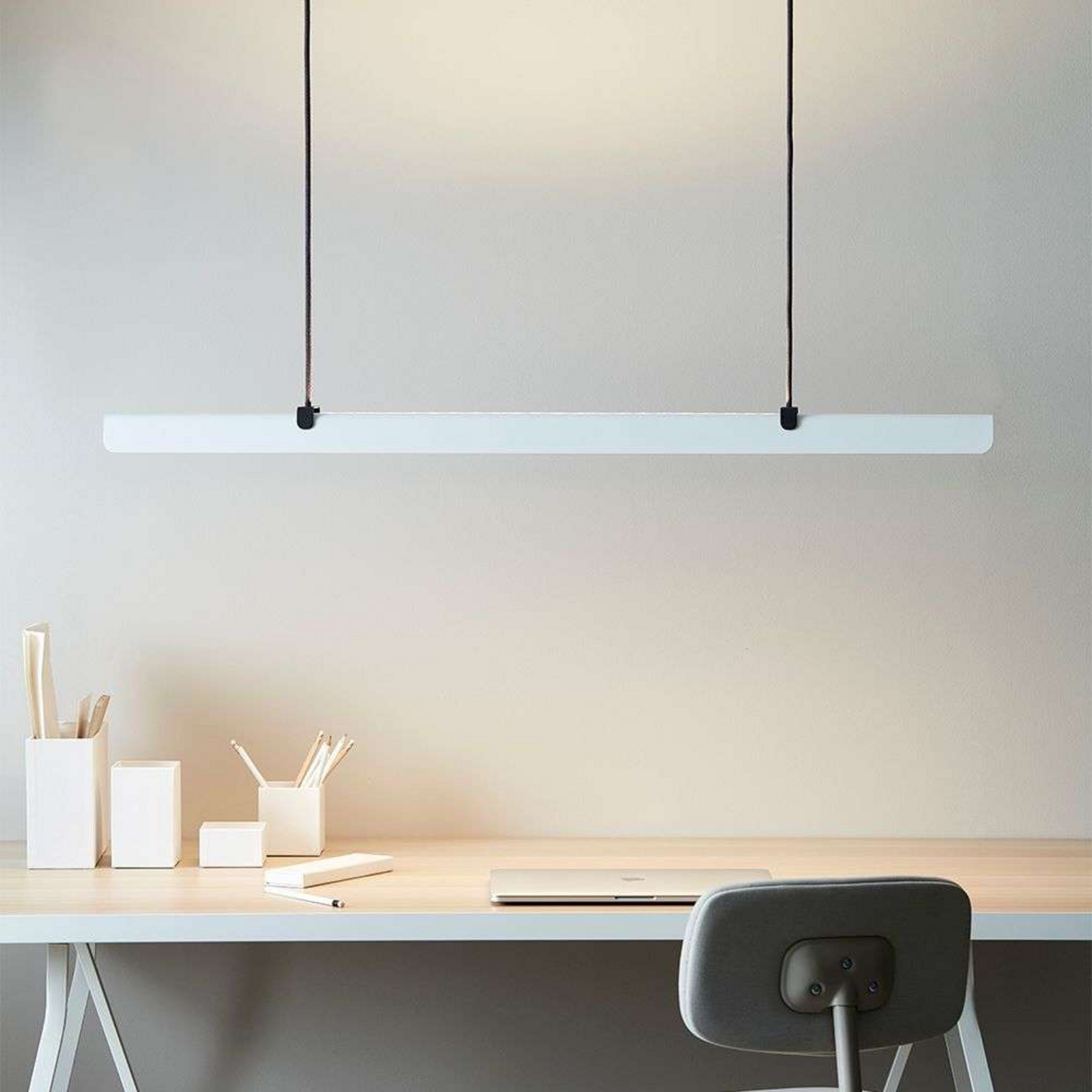 Fold Office G2 LED Candeeiro Suspenso Dim. Up/Down Branco - Belid