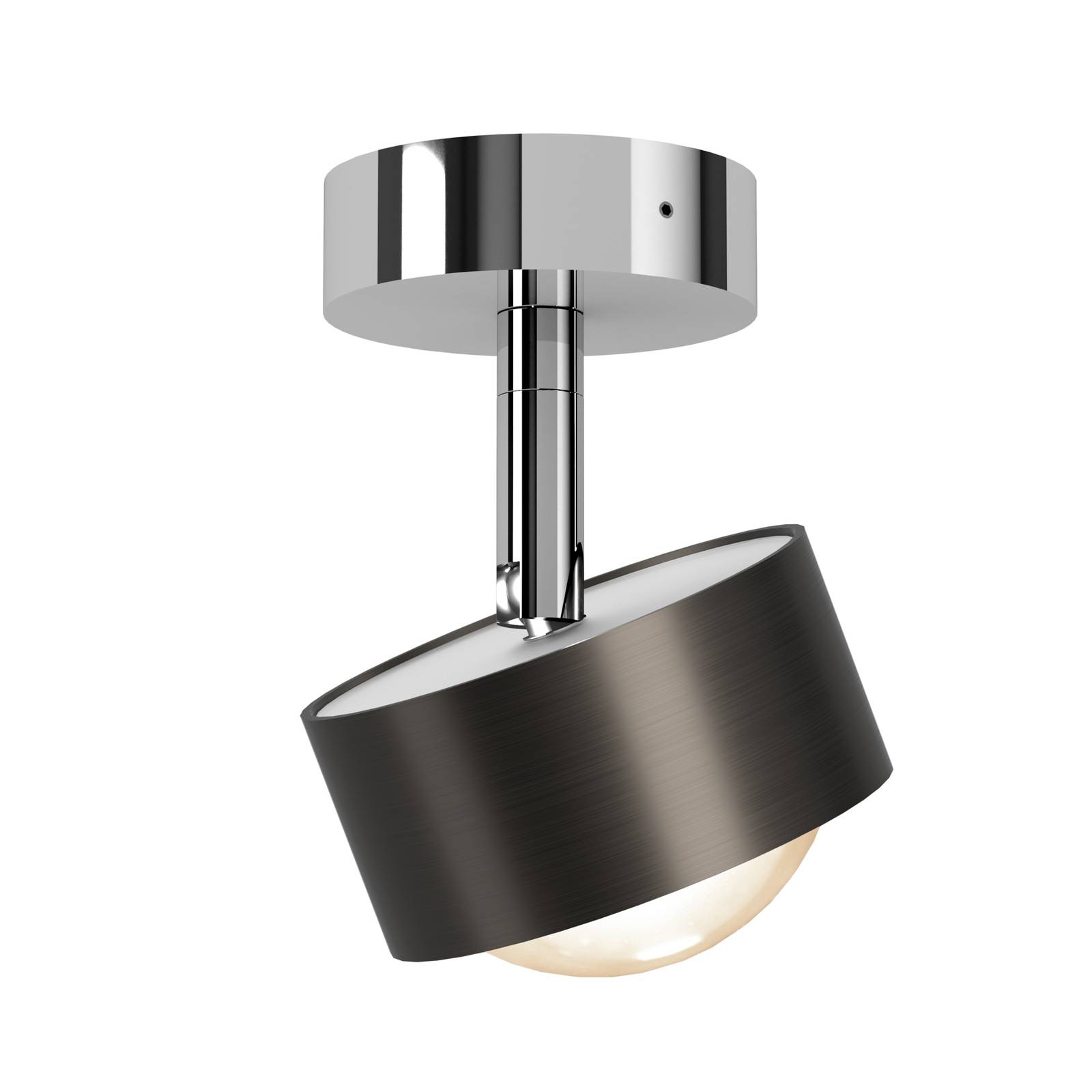 Puk! 80 Turn up/downlight mate brun/chromé