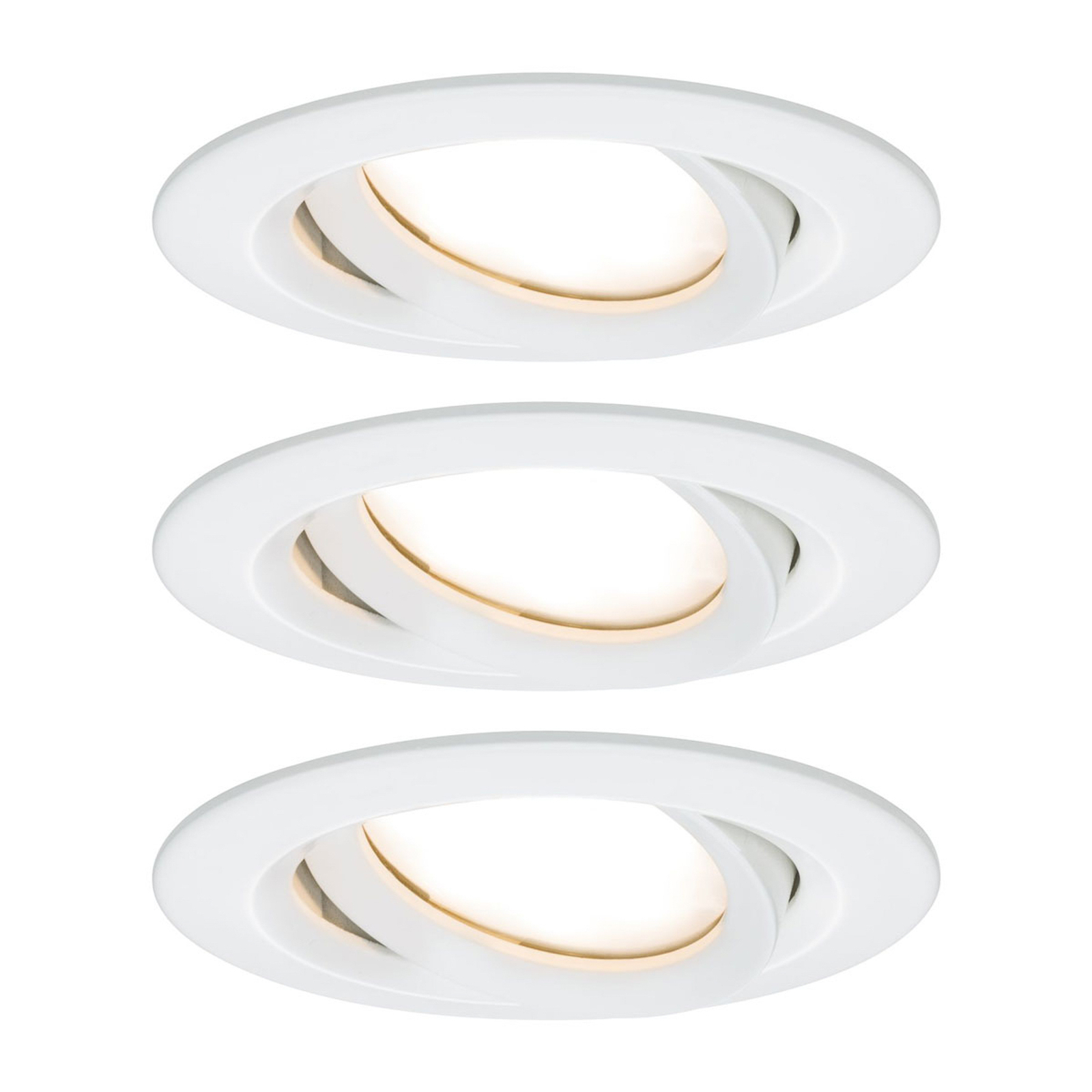 Paulmann Nova Plus 3er LED-Spot rund dimm/schwenk.