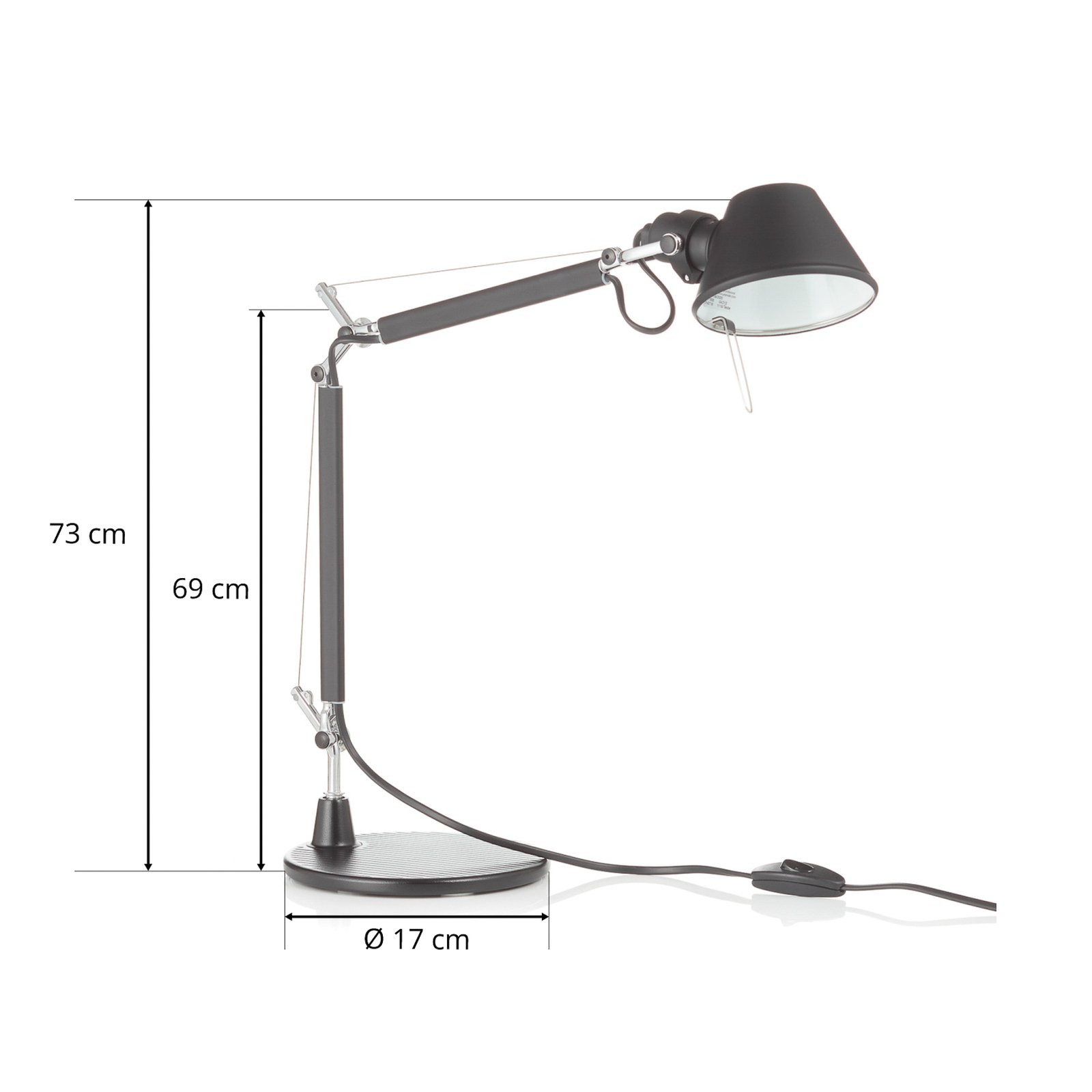 Tolomeo Micro Table Lamp Black - Artemide