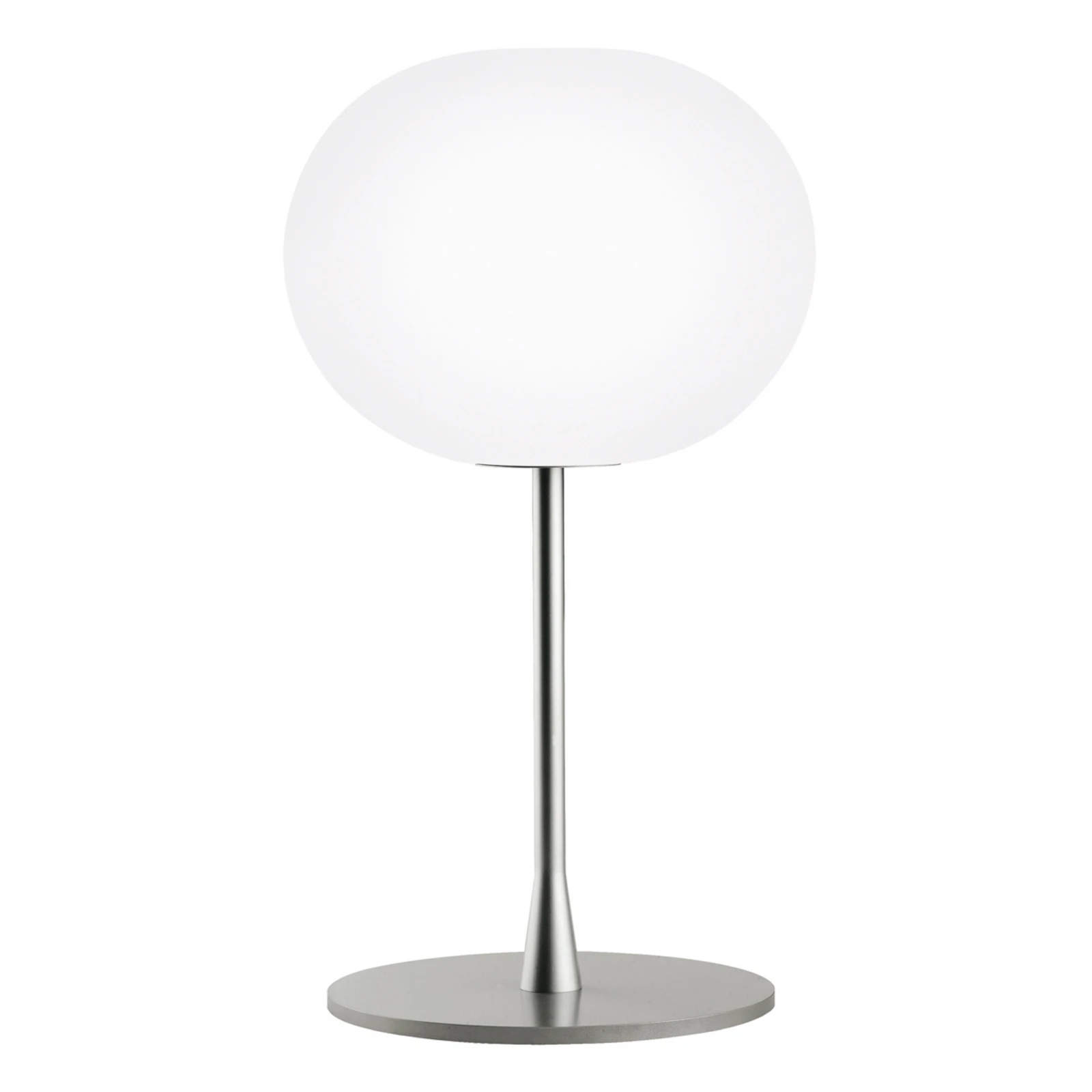 FLOS Glo-Ball Table 1 stolna lampa, mat srebro